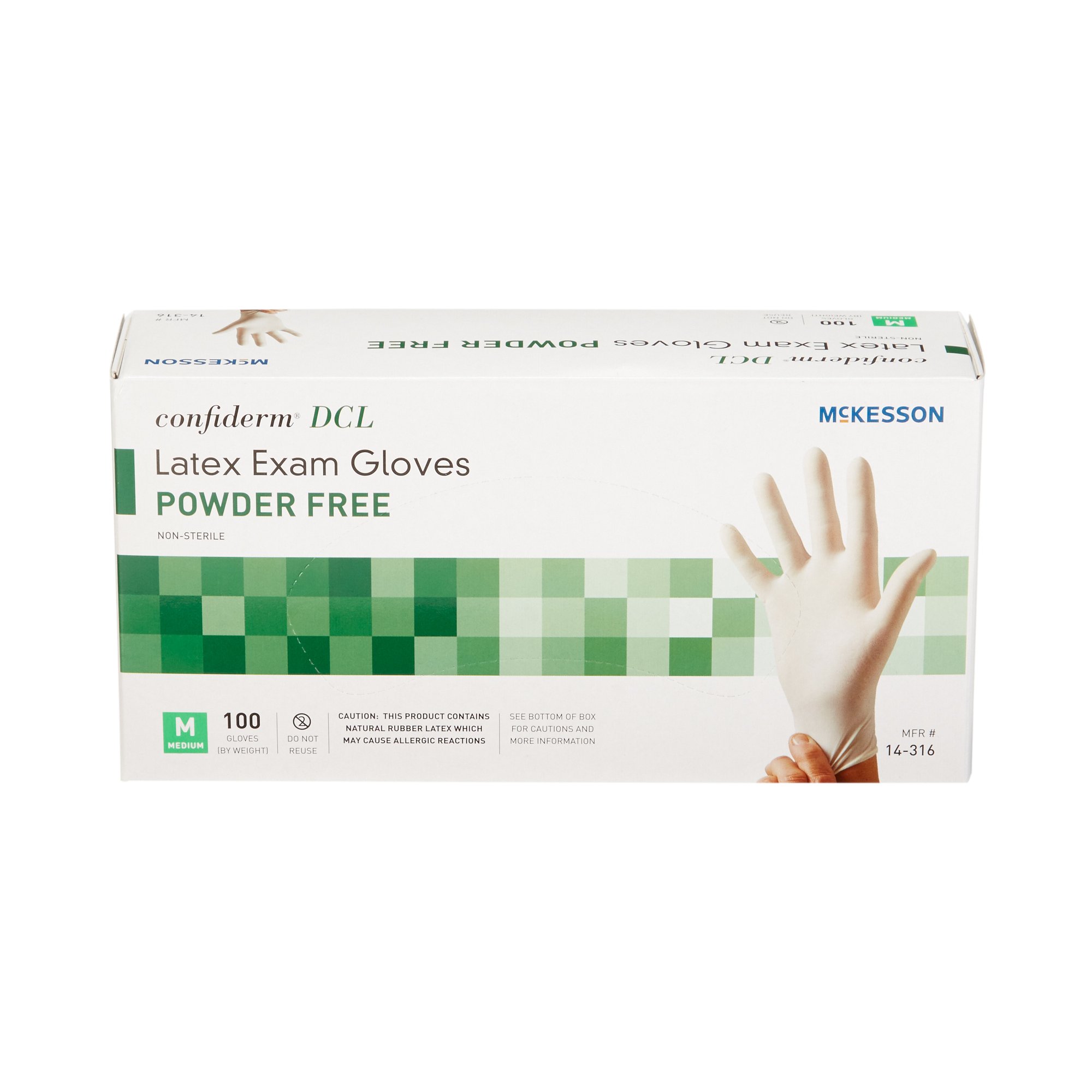 McKesson Brand - 14-316 McKesson Confiderm® Latex Exam Glove