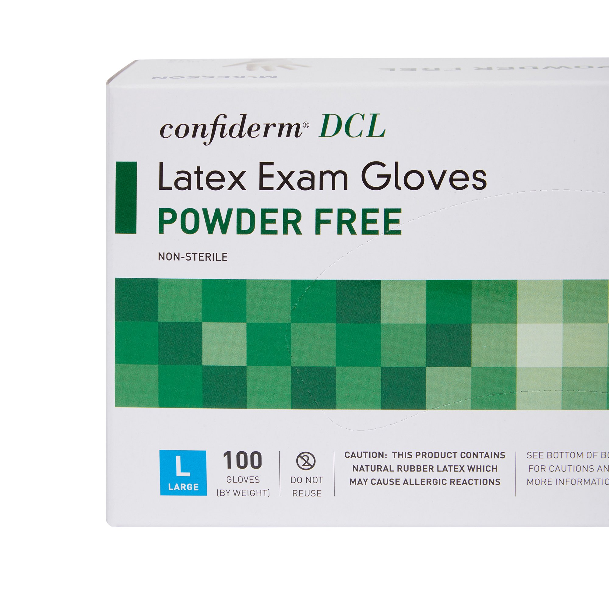 McKesson Brand 14-318 - McKesson Confiderm® Latex Exam Glove, Large, Ivory - 100/Box, 1000/Case