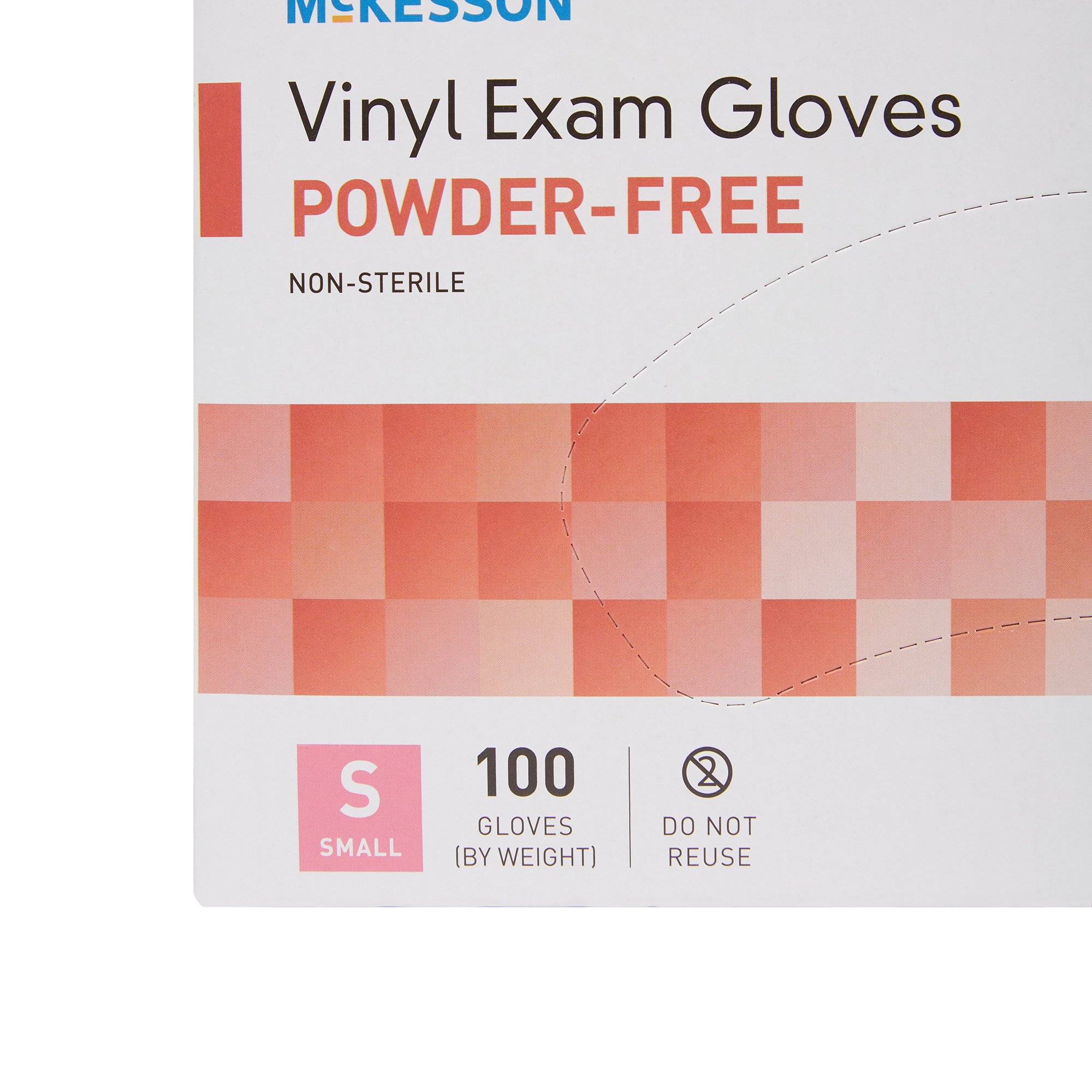 McKesson Brand 14-114 - McKesson Vinyl Exam Glove, Small, Clear - 100/Box, 1000/Case