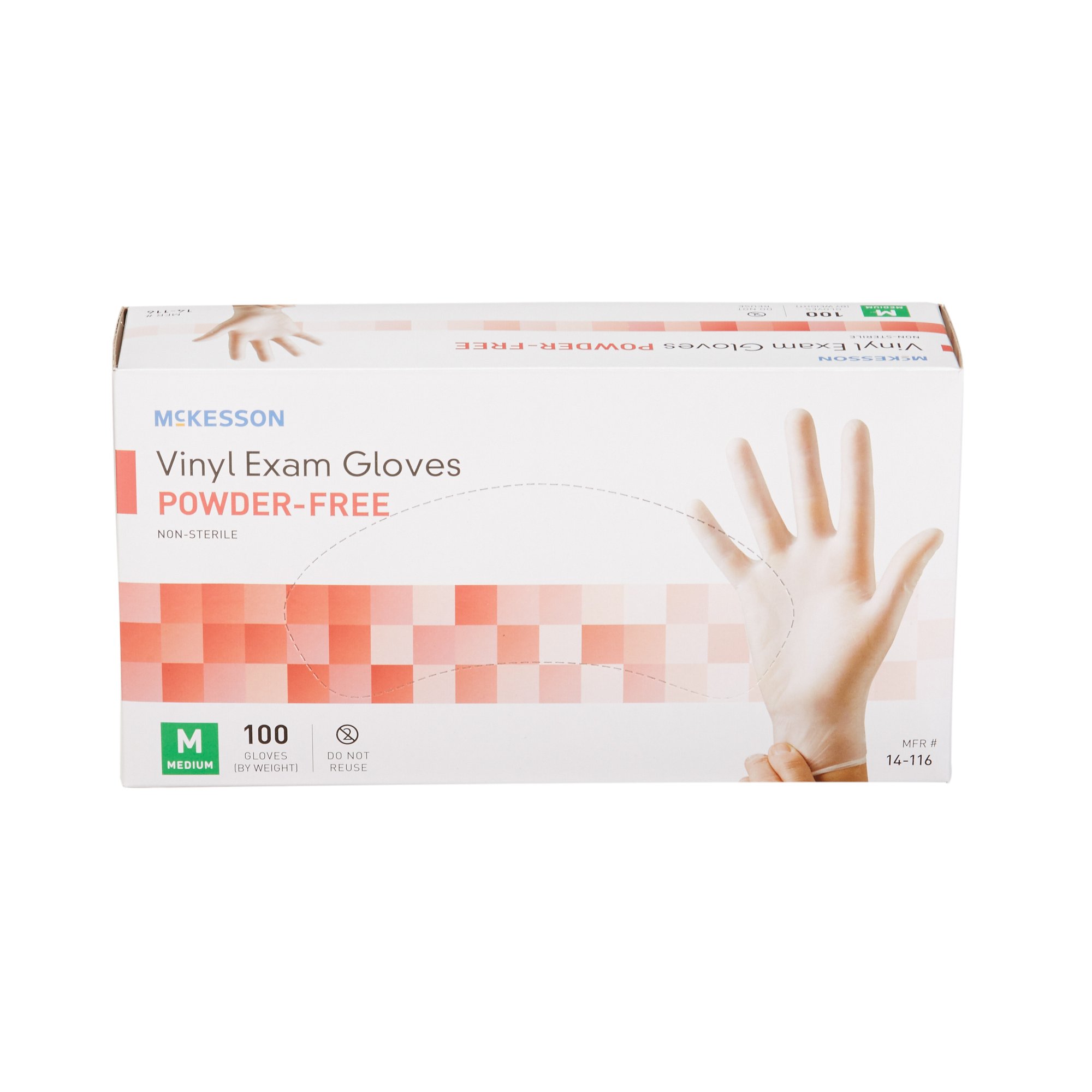 McKesson Brand - 14-116 McKesson Vinyl Exam Glove