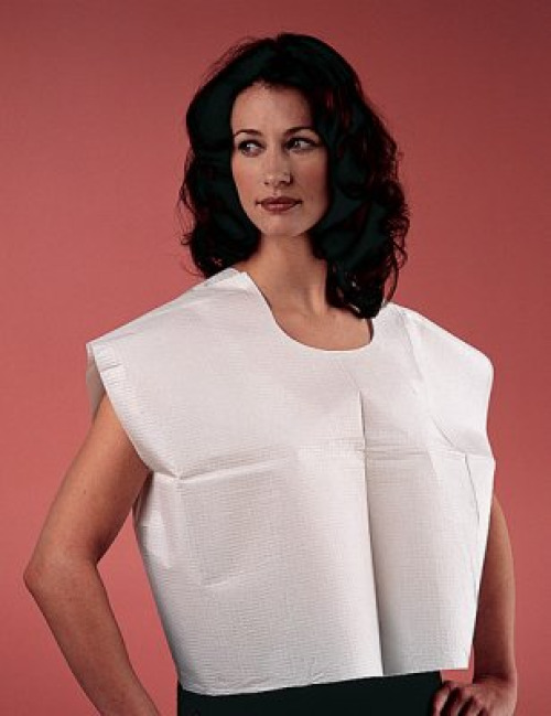 Tidi Products 910415 - Tidi® Choice Exam Cape, 30 x 21 in., White - 100/Case