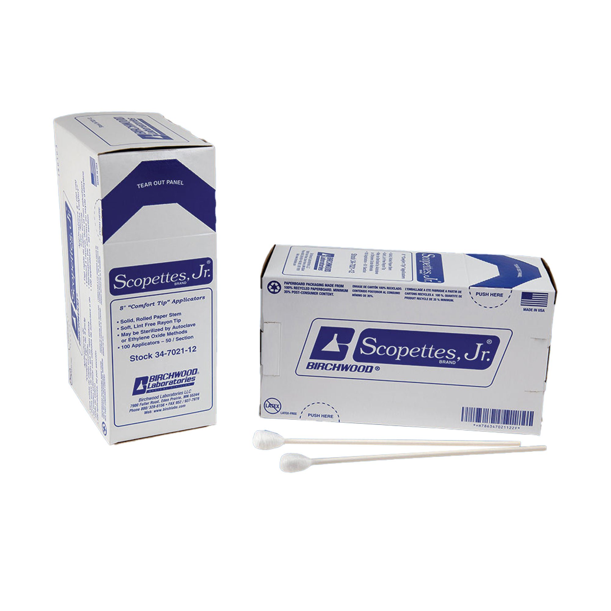 Birchwood Laboratories - 34-7022-50 Scopettes Jr.® OB/GYN Swabstick