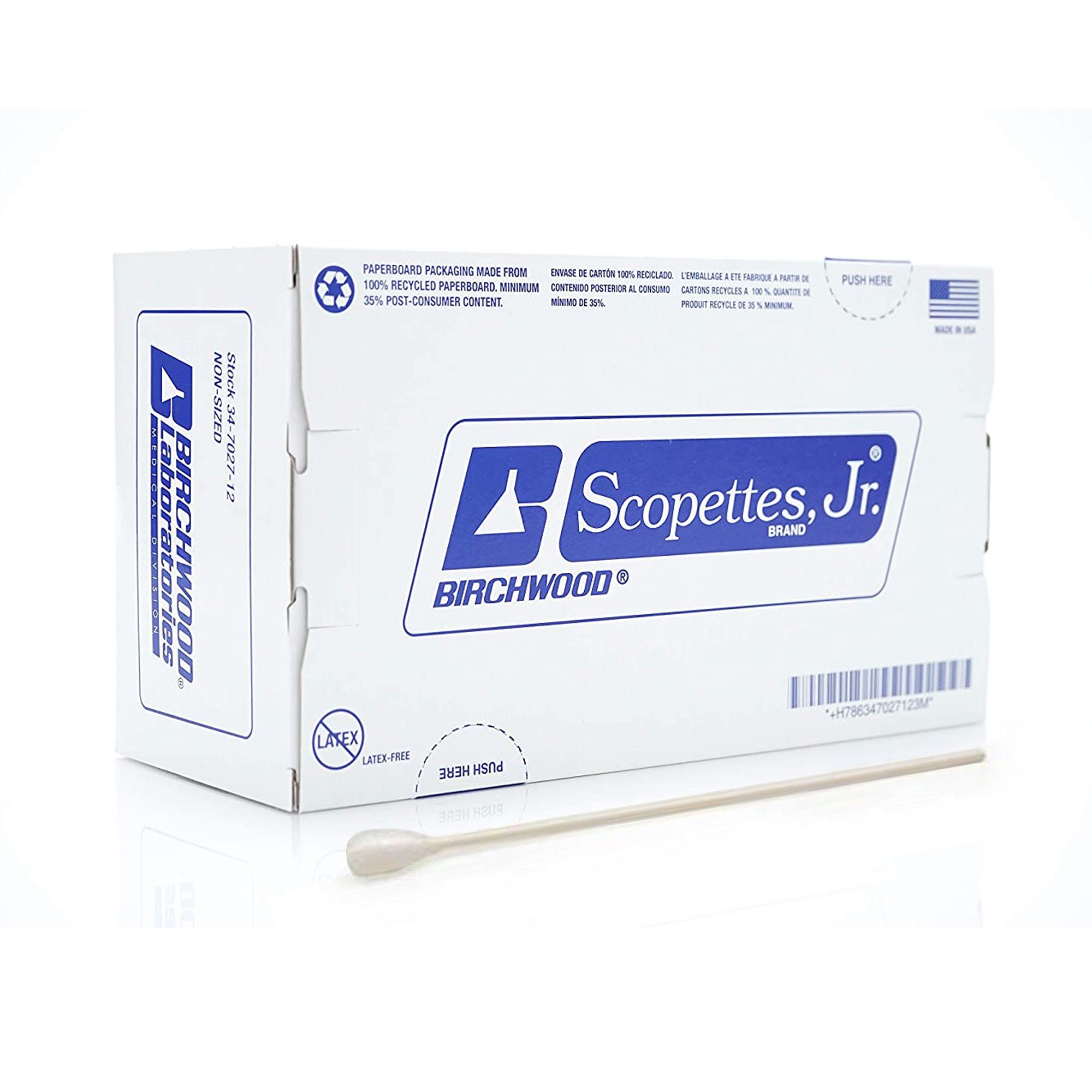 Birchwood Laboratories - 34-7021-12 Scopettes® Jr. OB/GYN Swabstick
