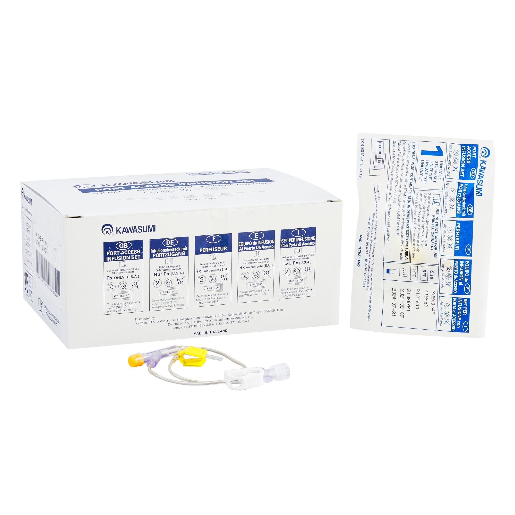 Kawasumi Laboratories - PI01Y00 Kawasumi Huber Infusion Set