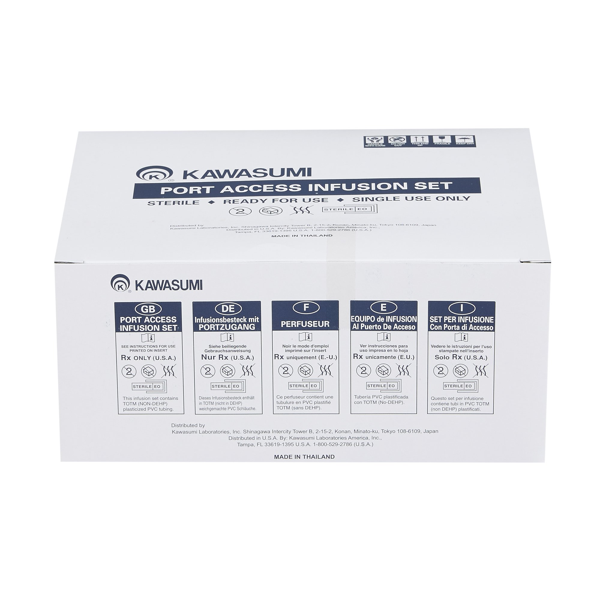 Kawasumi Laboratories PI03001 - Kawasumi Huber Infusion Set - 1/Each, 25/Box, 100/Case