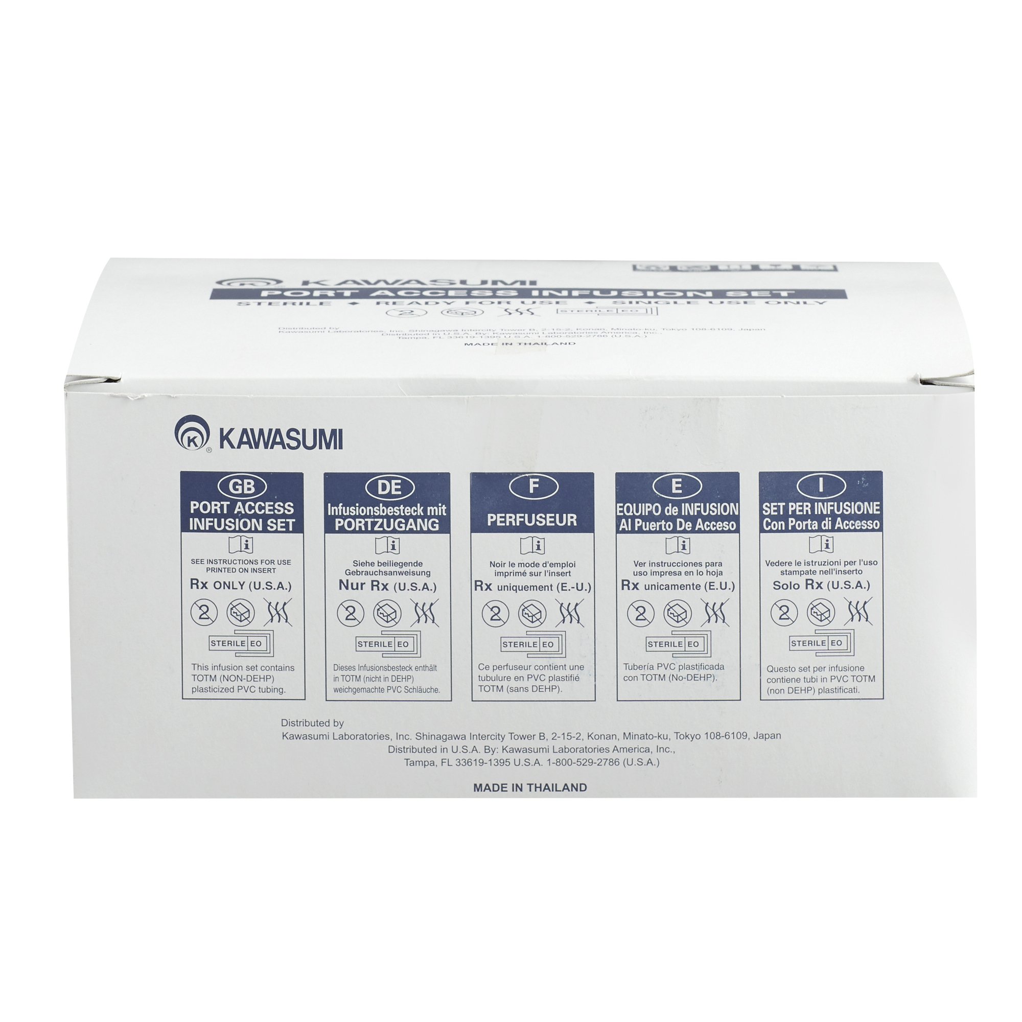 Kawasumi Laboratories PI03020 - Kawasumi Huber Infusion Set - 1/Each, 25/Box, 100/Case