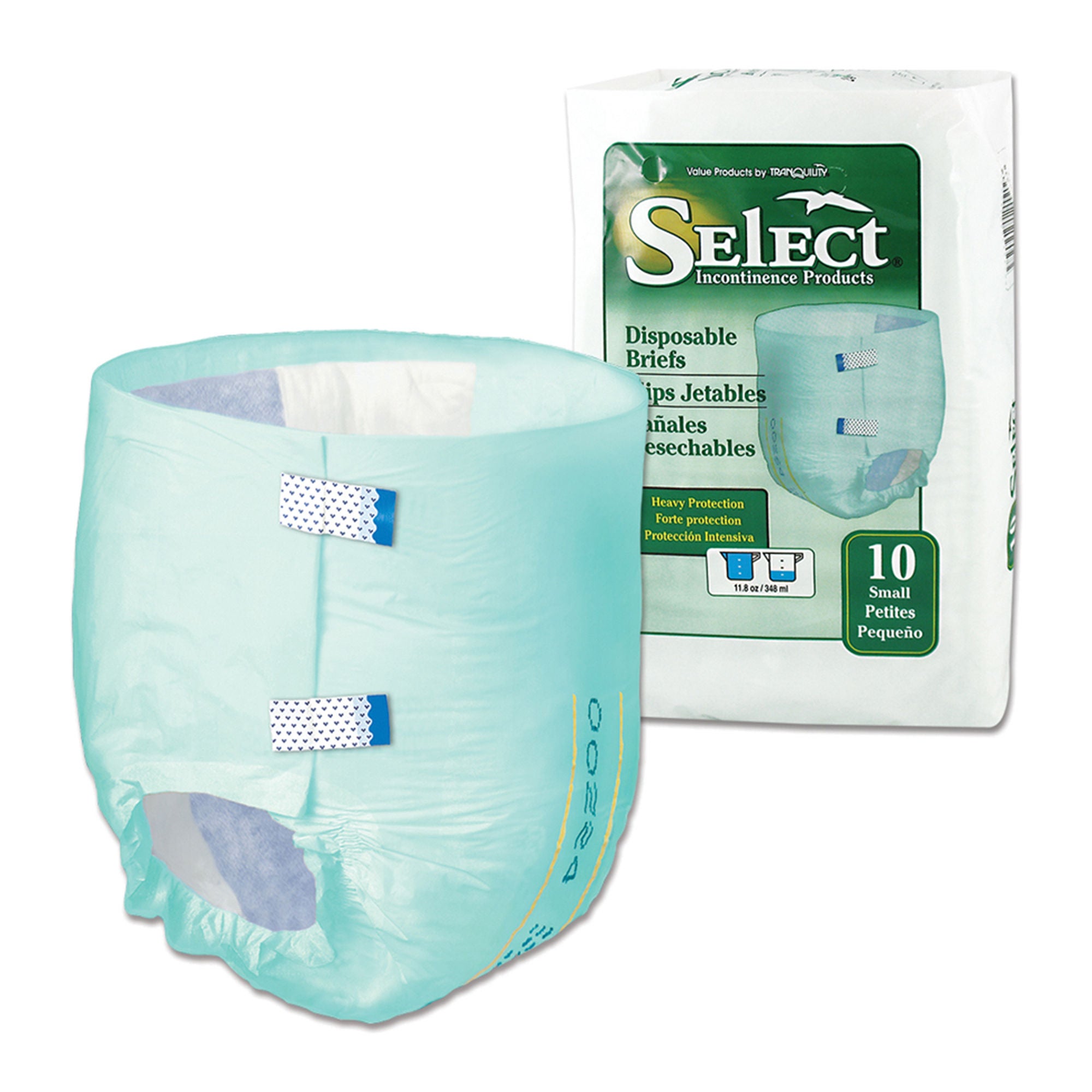 Principle Business Enterprises - 2620 Incontinence Brief Select® Adult Small Unisex Disposable Heavy Absorbency