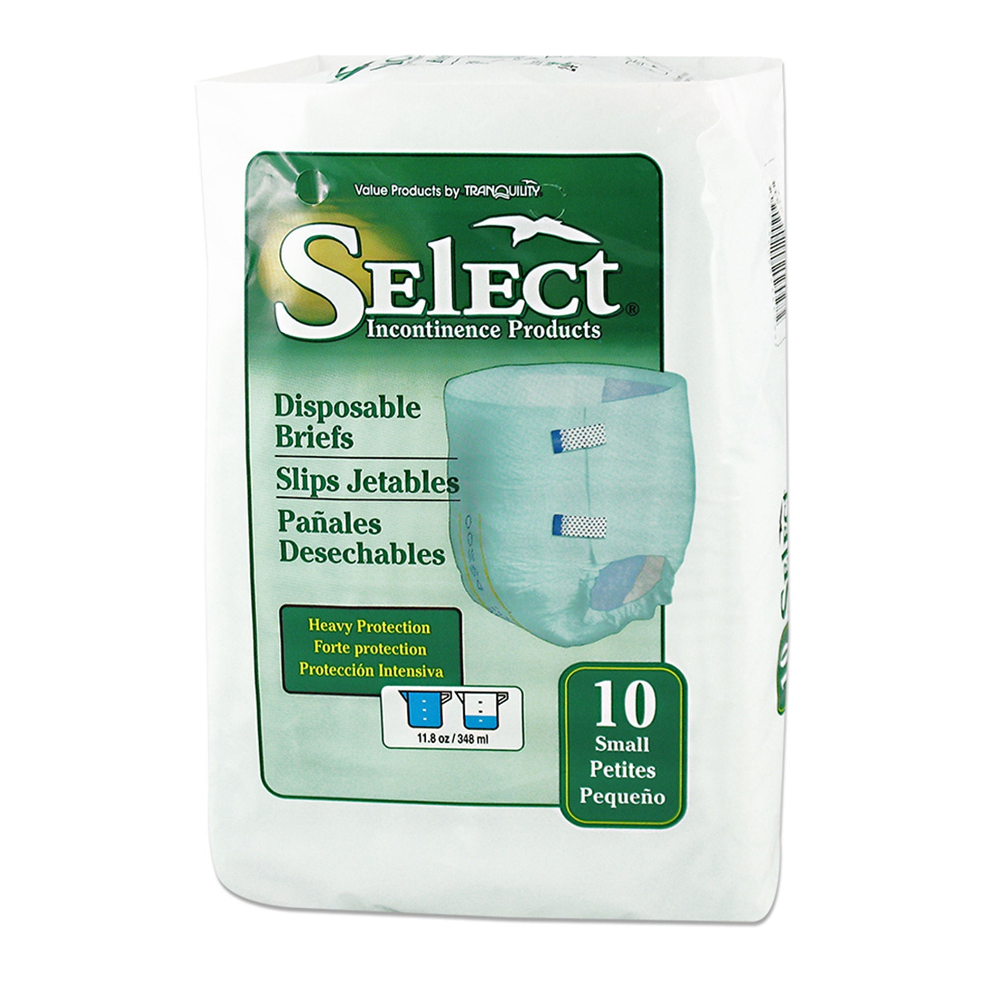 Principle Business Enterprises - 2620 Incontinence Brief Select® Adult Small Unisex Disposable Heavy Absorbency