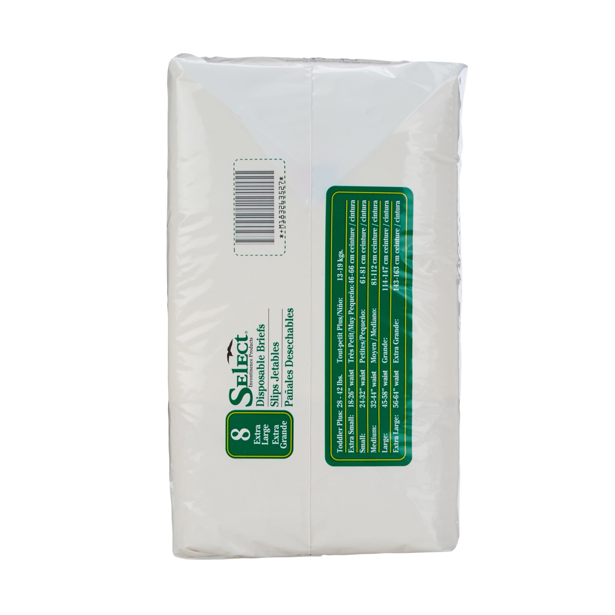Principle Business Enterprises - 2635 Incontinence Brief Select® Adult X-Large Unisex Disposable Heavy Absorbency