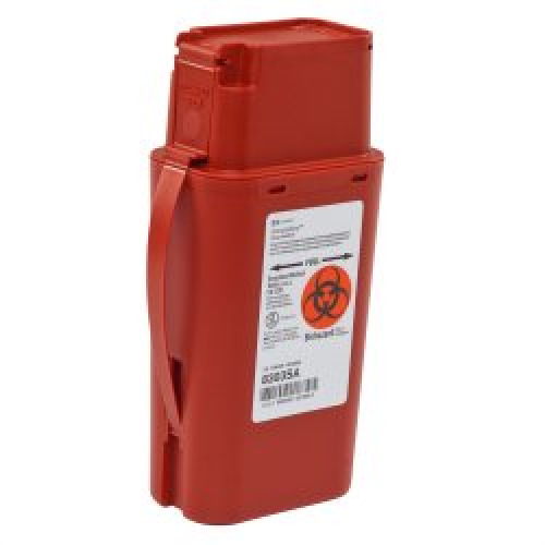 Cardinal 8303SA - SharpSafety™ Sharps Transport Container, 1 Quart, 8.75 x 2.5 x 4.5 Inch - 1/Each, 20/Case