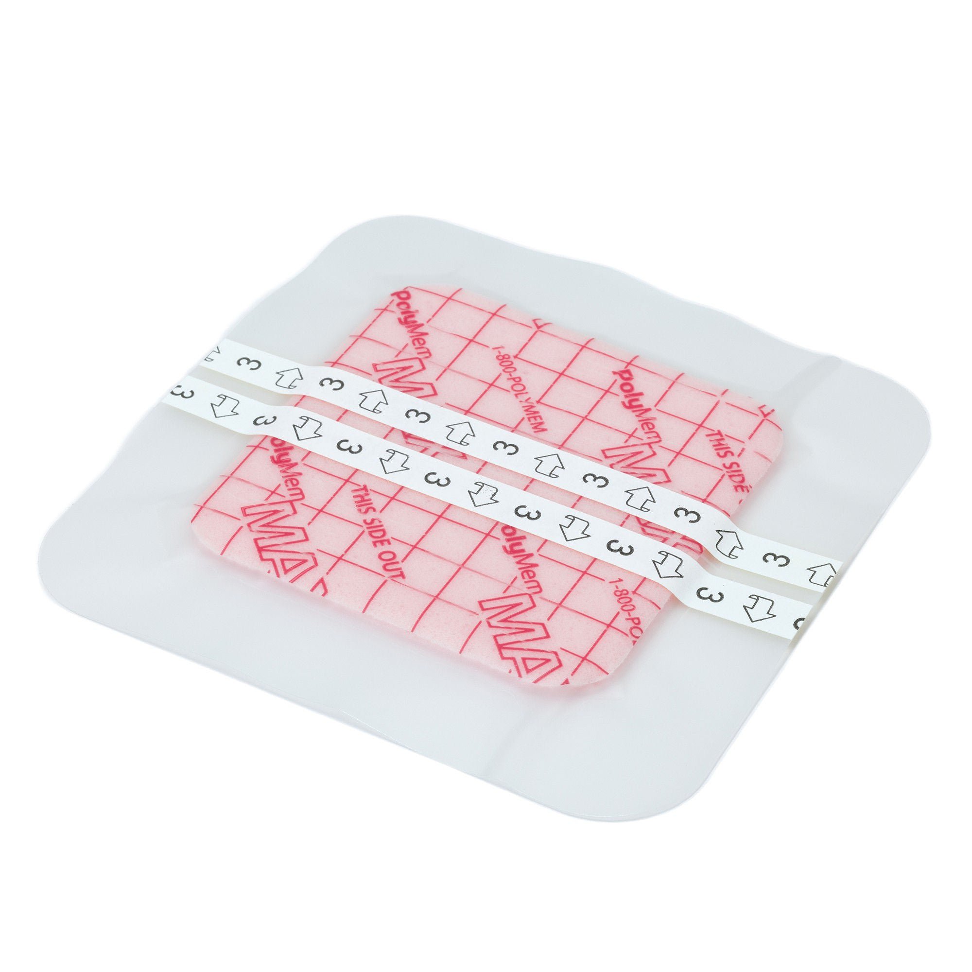 Ferris Manufacturing - 606 PolyMem® Max® Adhesive with Border Foam Dressing, 6 x 6 Inch