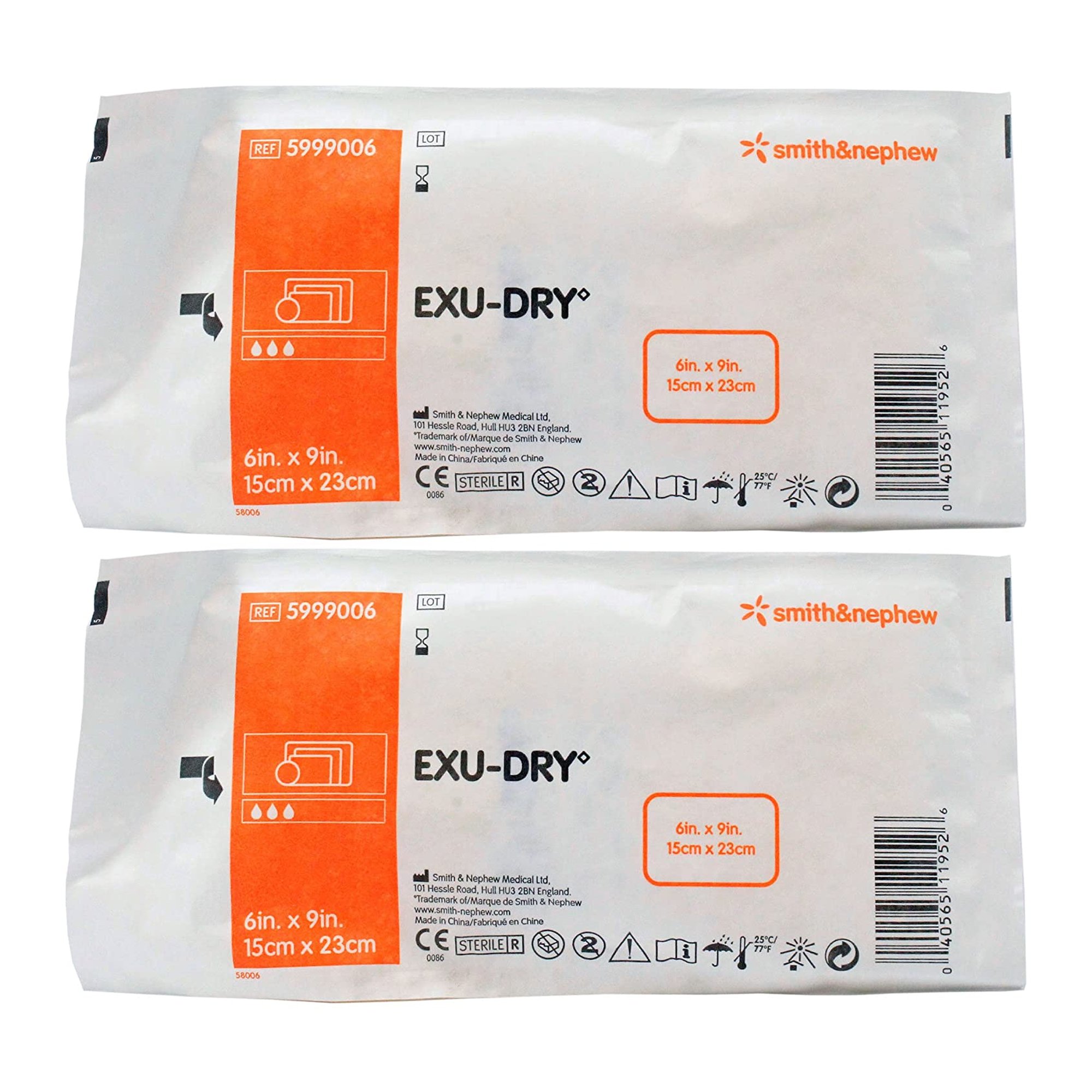 Smith & Nephew - 5999006 Smith & Nephew Exu-Dry Anti-Shear Super Absorbent Dressing
