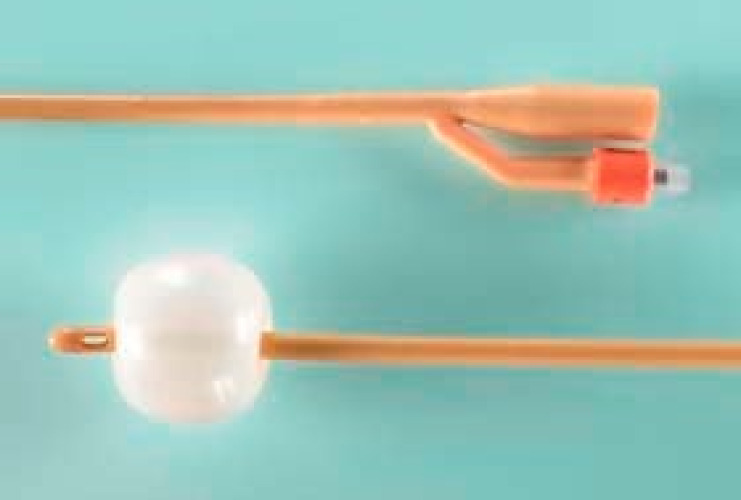 Bard - 0168SI20 Foley Catheter Bardex® I.C. 2-Way Coude Tip 5 cc Balloon 20 Fr. Silver Hydrogel Coated Latex