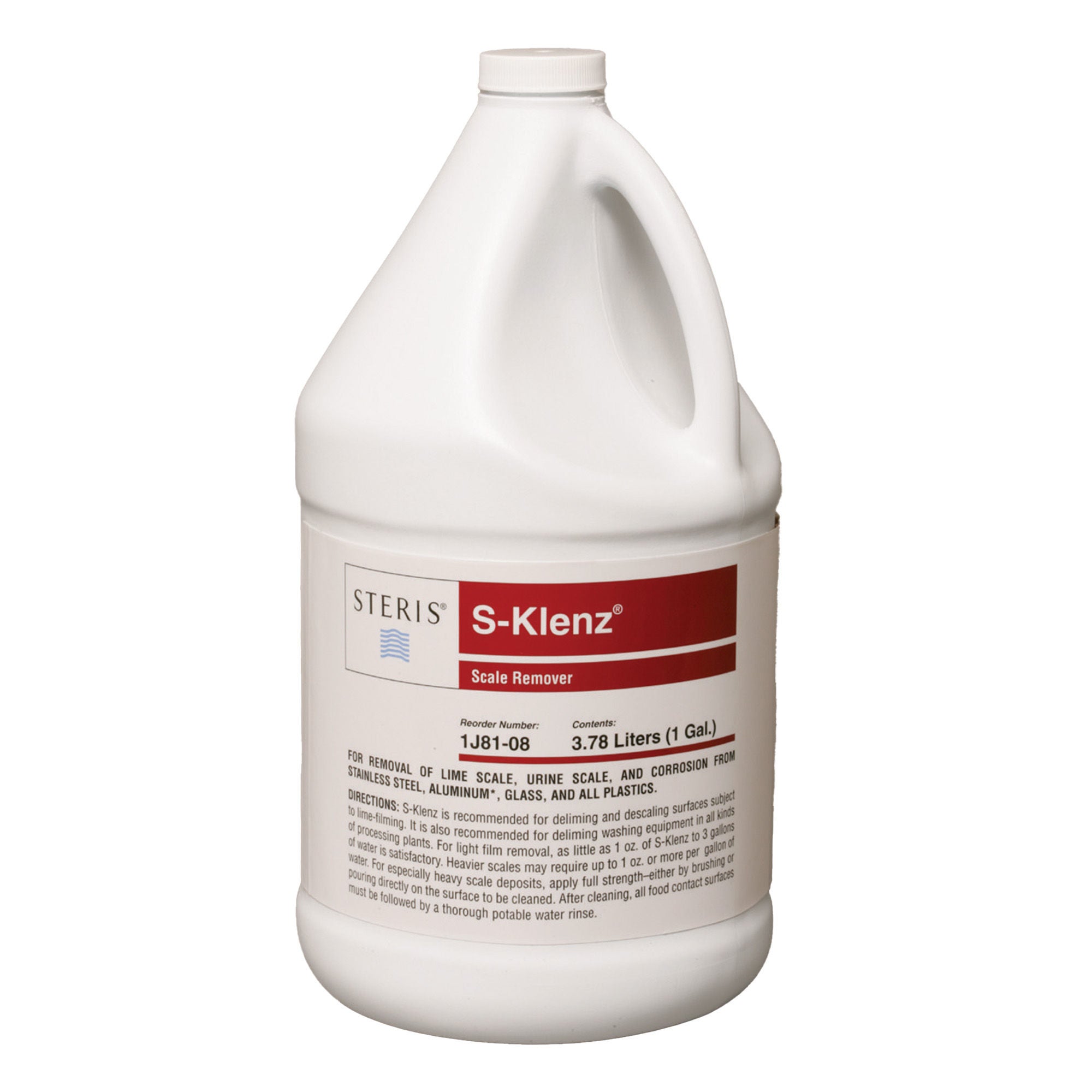Steris - 1J8108 Descaler S-Klenz® Liquid Concentrate 1 gal. Jug Chemical Scent