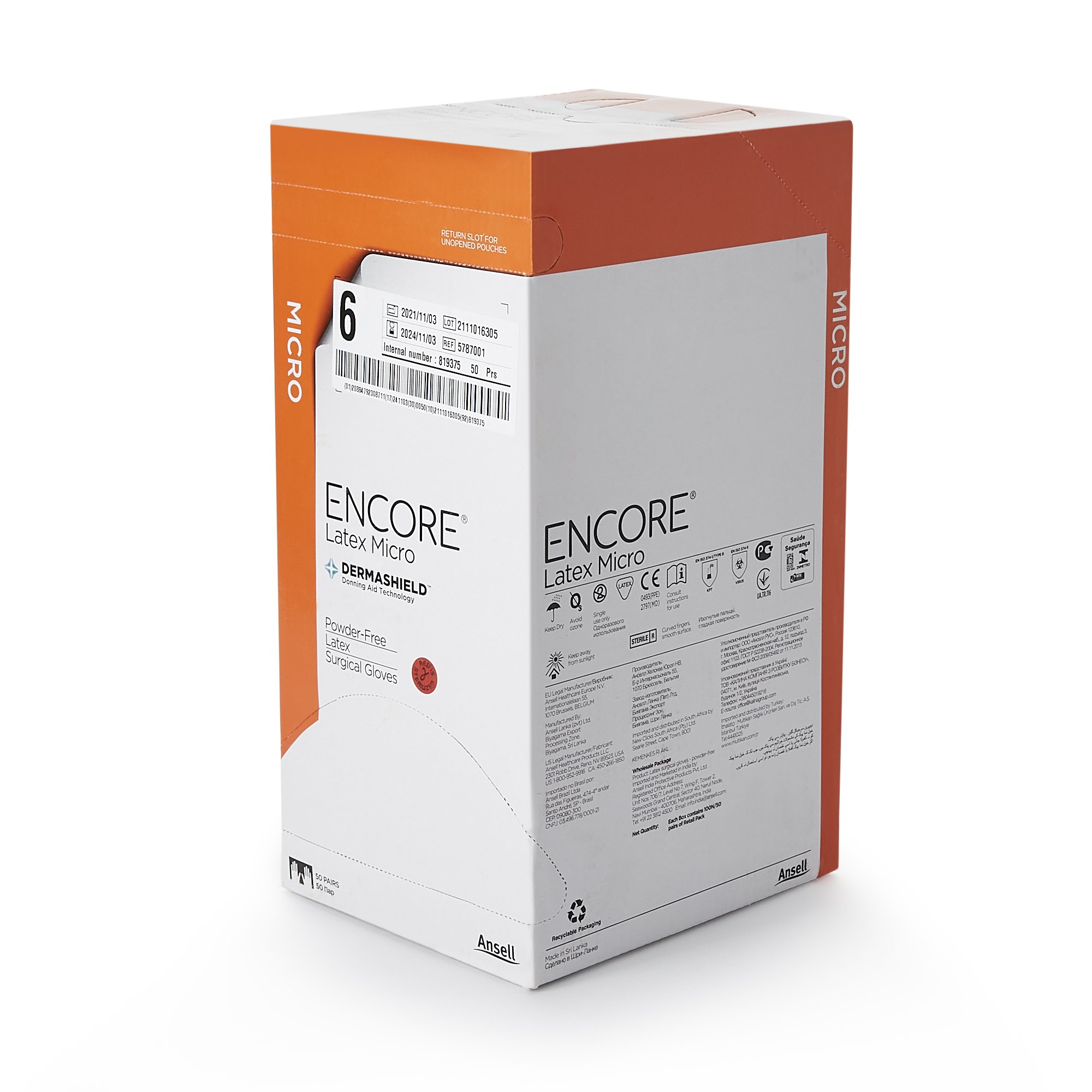 Ansell - 5787001 Encore® Latex Micro Surgical Glove