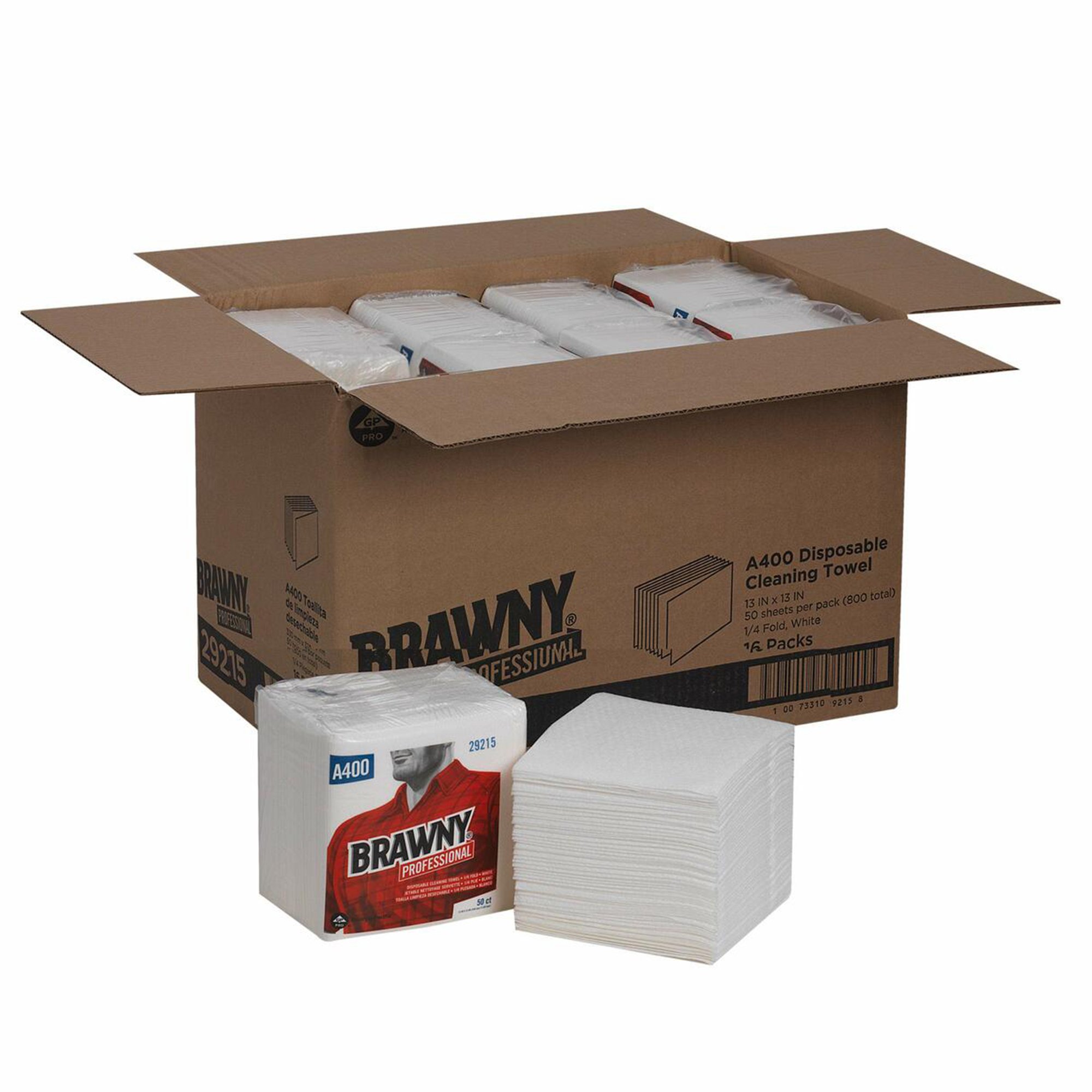 Georgia-Pacific Consumer Products LP 29215 - Brawny® Professional Disposable Cleaning Towel - 1/Pack, 16/Case