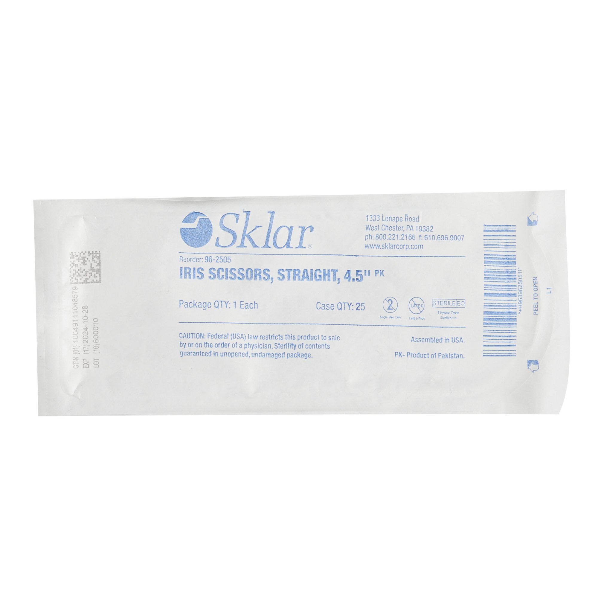 Sklar 96-2505 - Econo™ Iris Scissors - 1/Each, 25/Box