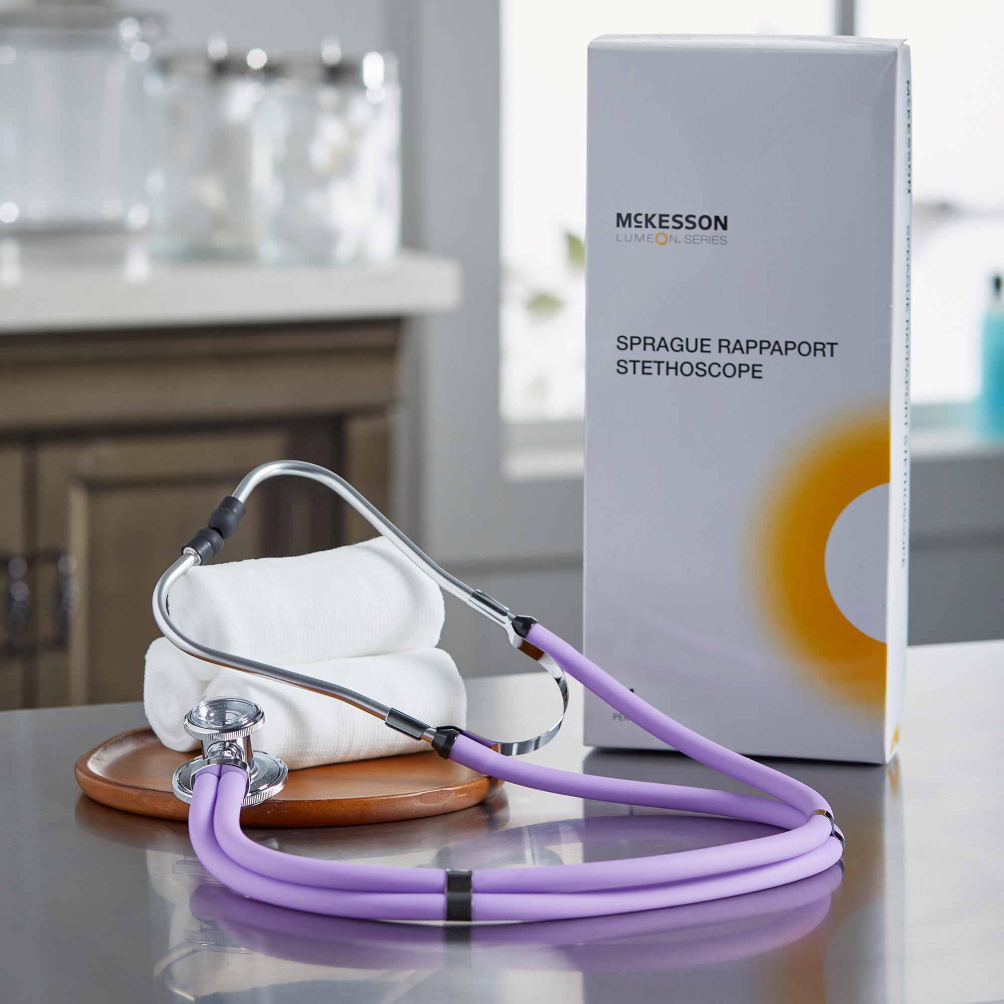 McKesson Brand 01-641LVGM - McKesson Lumeon Sprague Rappaport Stethoscope Double Lumen Lavender 641LVGM - 1/Each