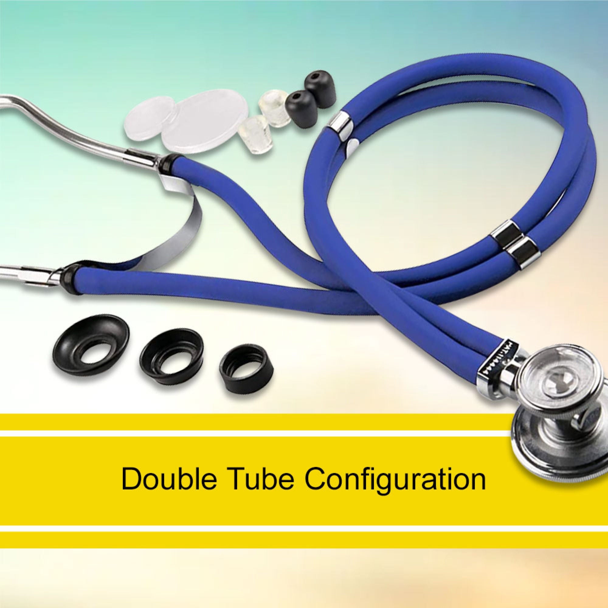 McKesson Brand - 01-641RBGM McKesson Lumeon Sprague Rappaport Stethoscope Double Lumen Royal Blue 641RBGM