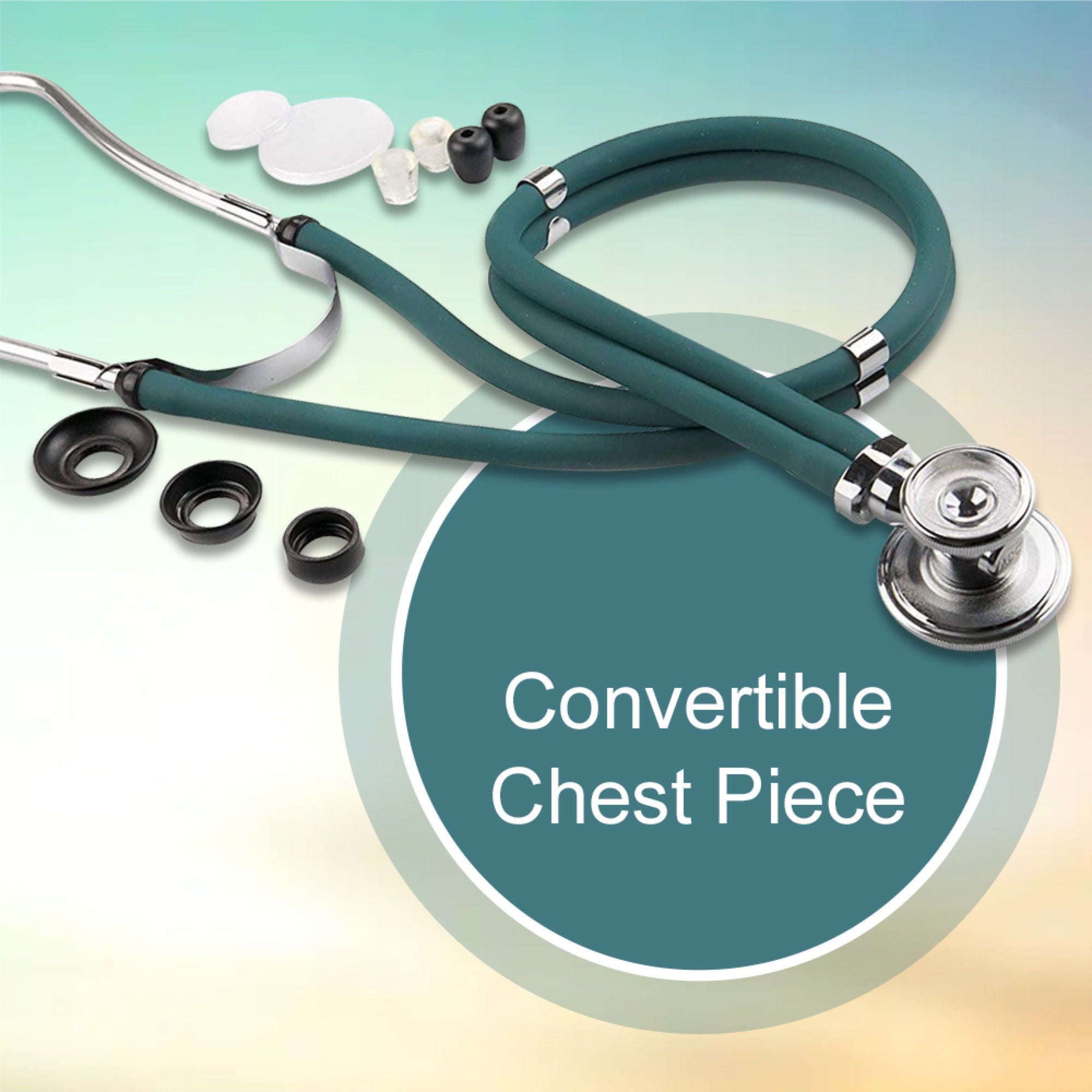 McKesson Brand - 01-641TLGM McKesson Lumeon Sprague Rappaport Stethoscope Double Lumen Teal Blue 641TLGM