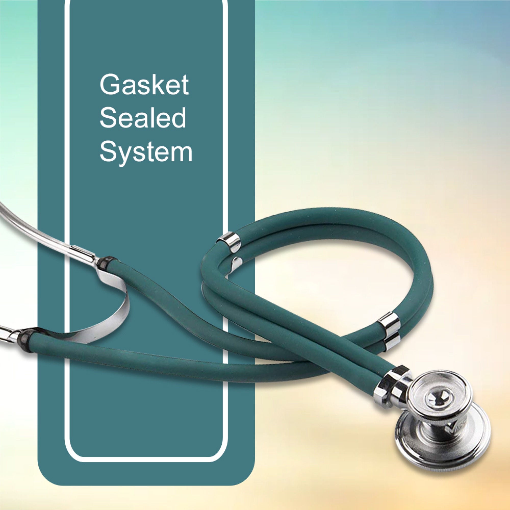 McKesson Brand - 01-641TLGM McKesson Lumeon Sprague Rappaport Stethoscope Double Lumen Teal Blue 641TLGM