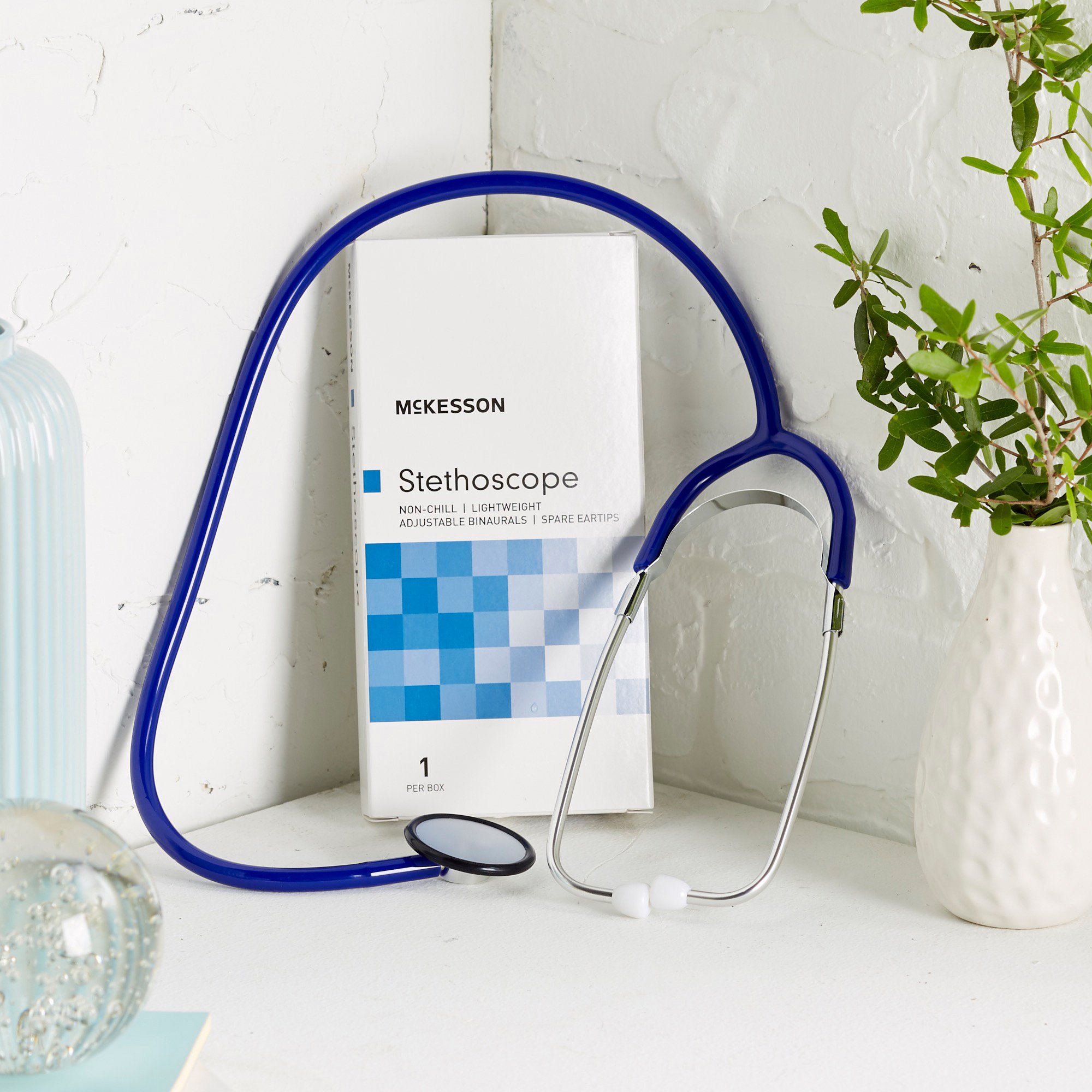 McKesson Brand 01-660RBGM - McKesson Classic Stethoscope, Royal Blue Tubing - 1/Each