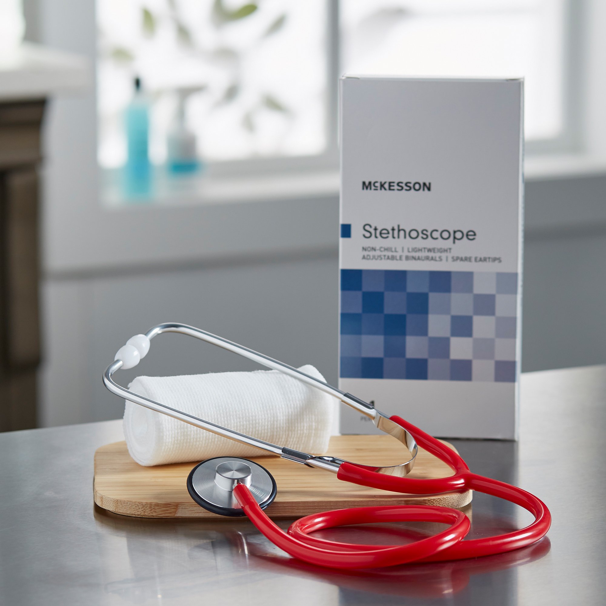 McKesson Brand 01-660RGM - McKesson Classic Stethoscope, Red - 1/Each