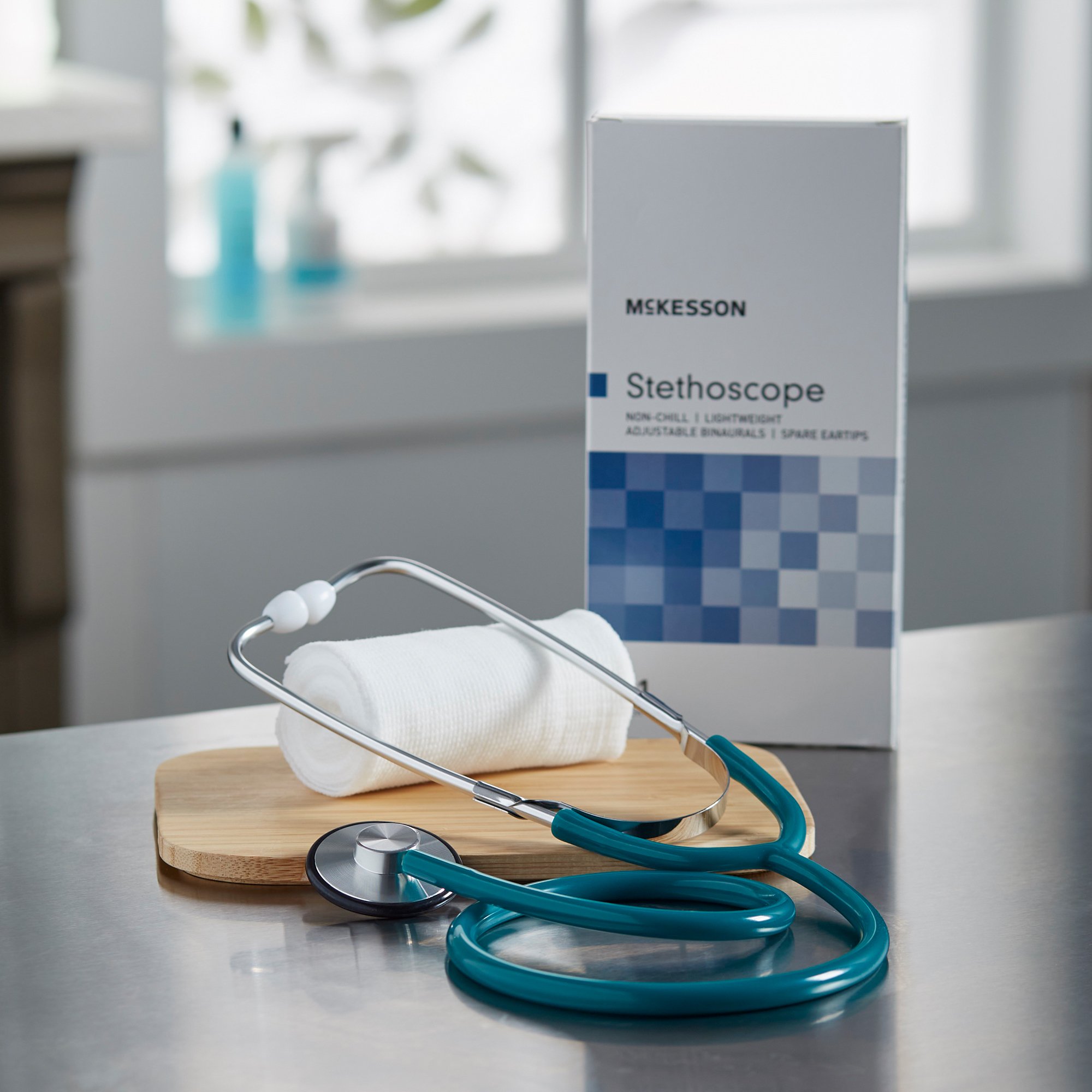McKesson Brand 01-660TLGM - McKesson Classic Stethoscope, Teal - 1/Each