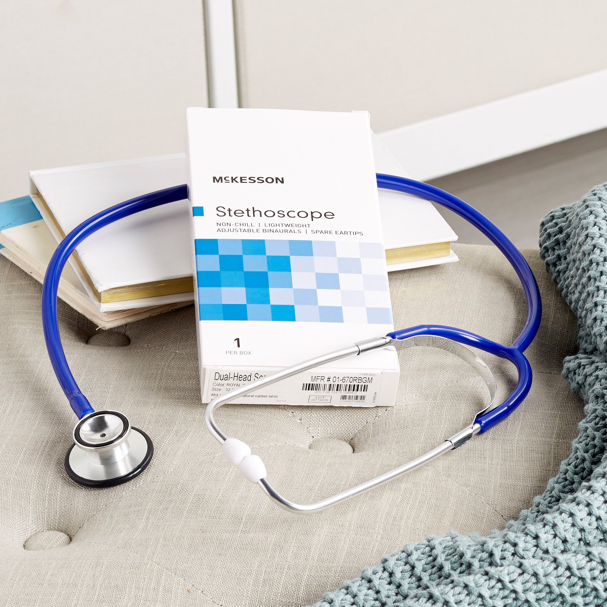 McKesson Brand 01-670RBGM - McKesson Classic Stethoscope - 1/Each