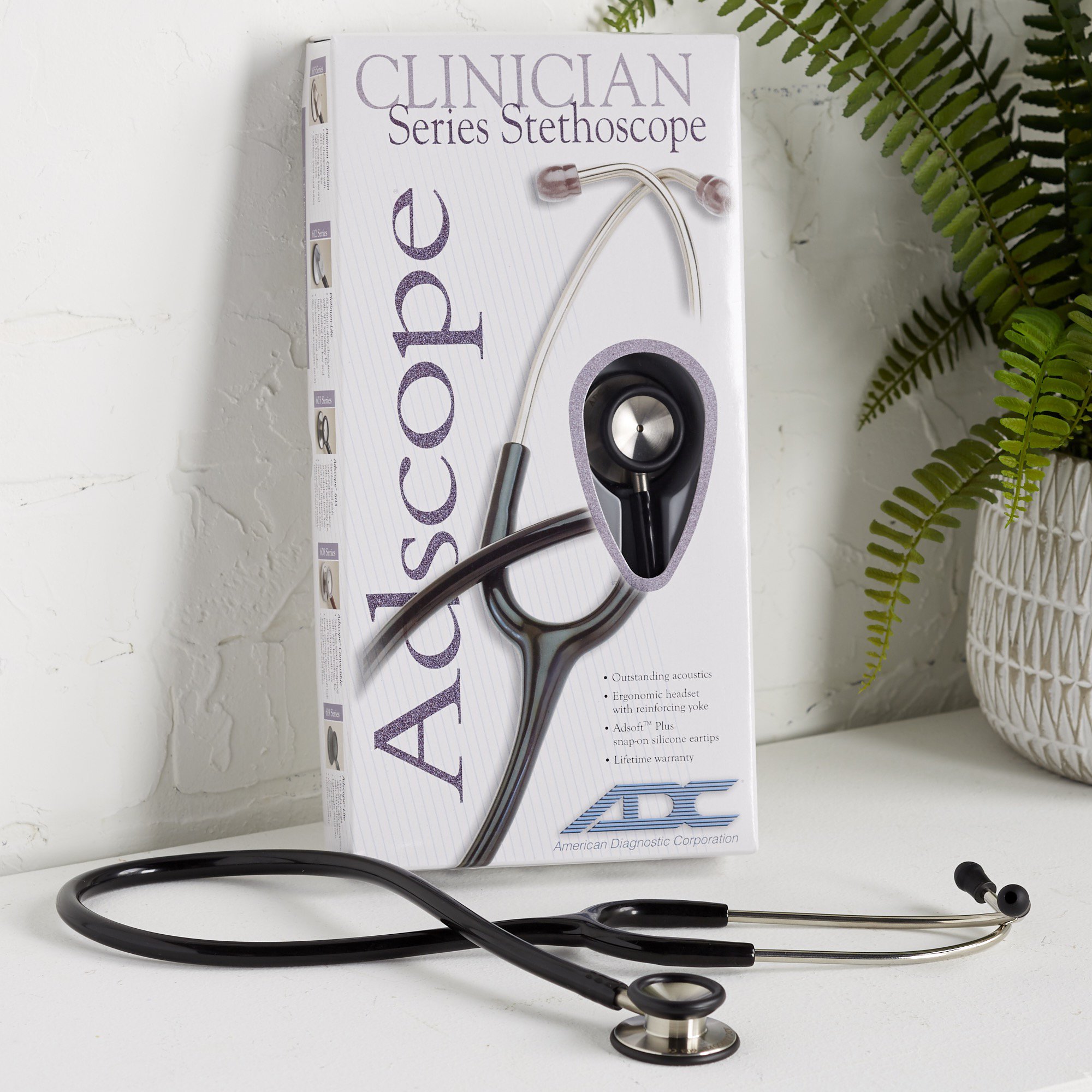 American Diagnostic Corp 603BK - Adscope™ 603 Classic Stethoscope, Black - 1/Each