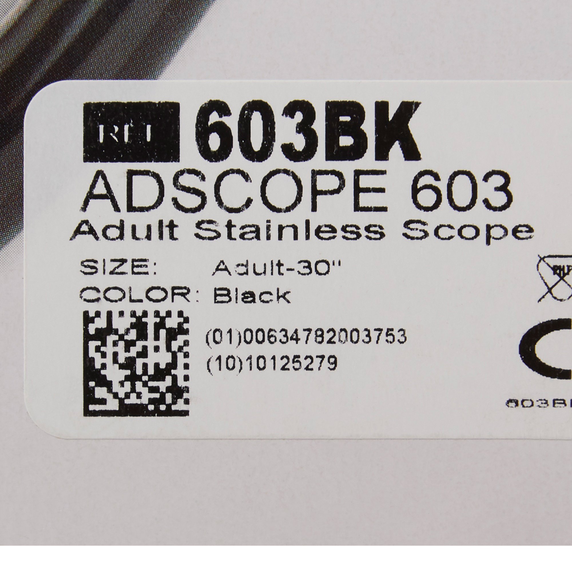 American Diagnostic Corp 603BK - Adscope™ 603 Classic Stethoscope, Black - 1/Each