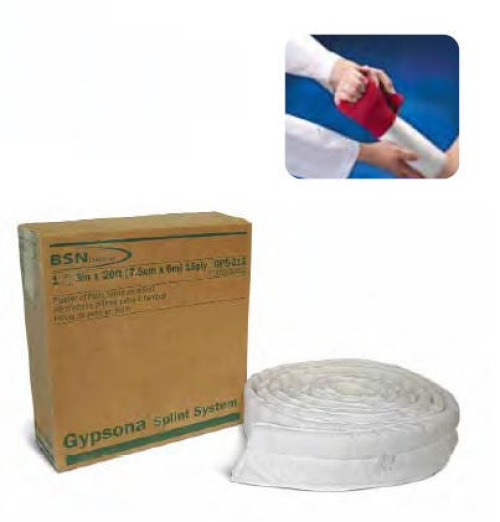 BSN Medical - GPS-615 Padded Plaster Bandage Gypsona® Splinting System 6 Inch X 20 Foot Cotton / Foam / Plaster of Paris White