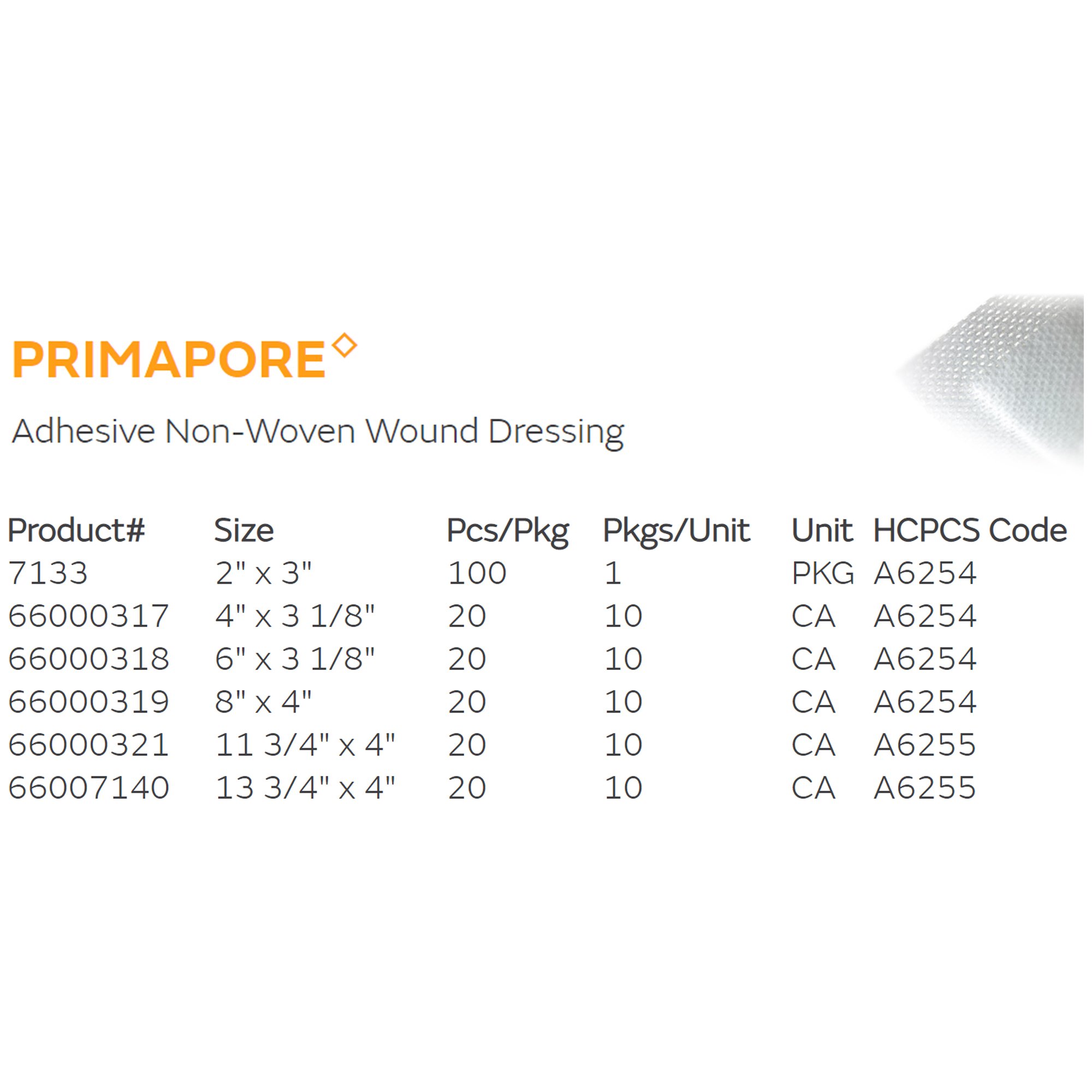Primapore Island Dressing 66000318 by Smith & Nephew
