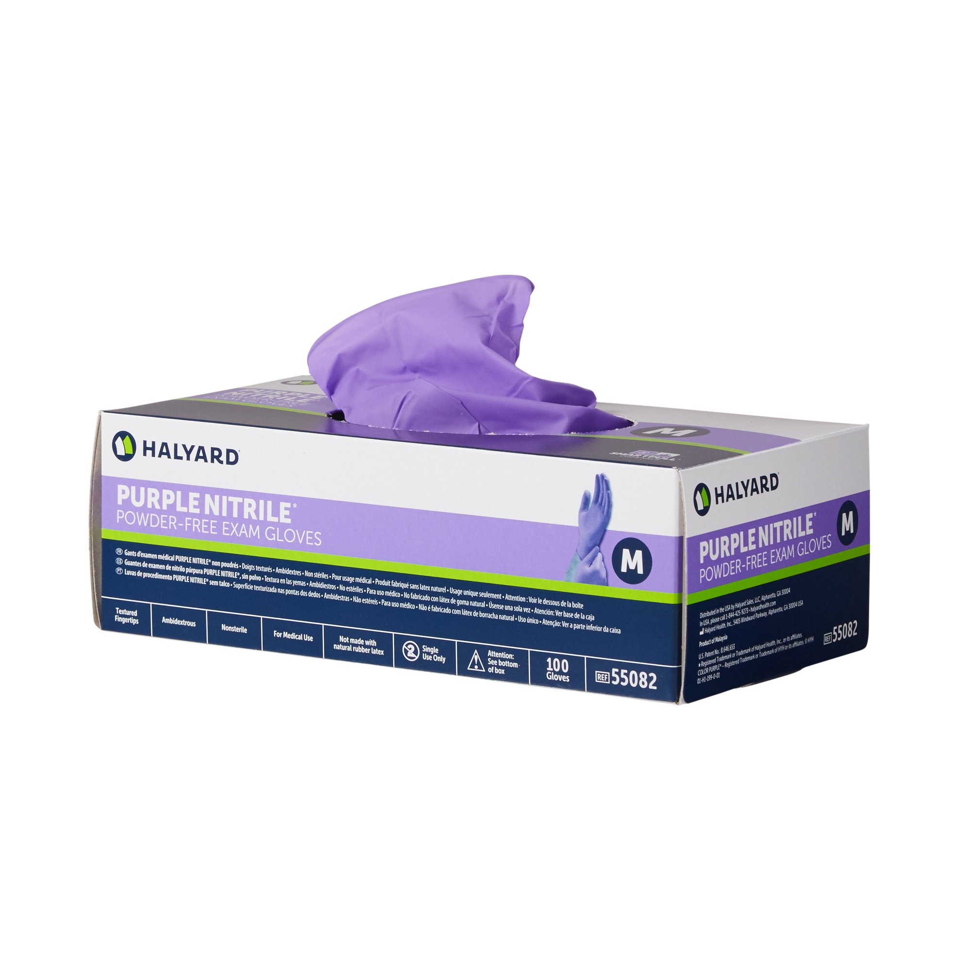 O&M Halyard Inc - 55082 Purple Nitrile® Exam Glove