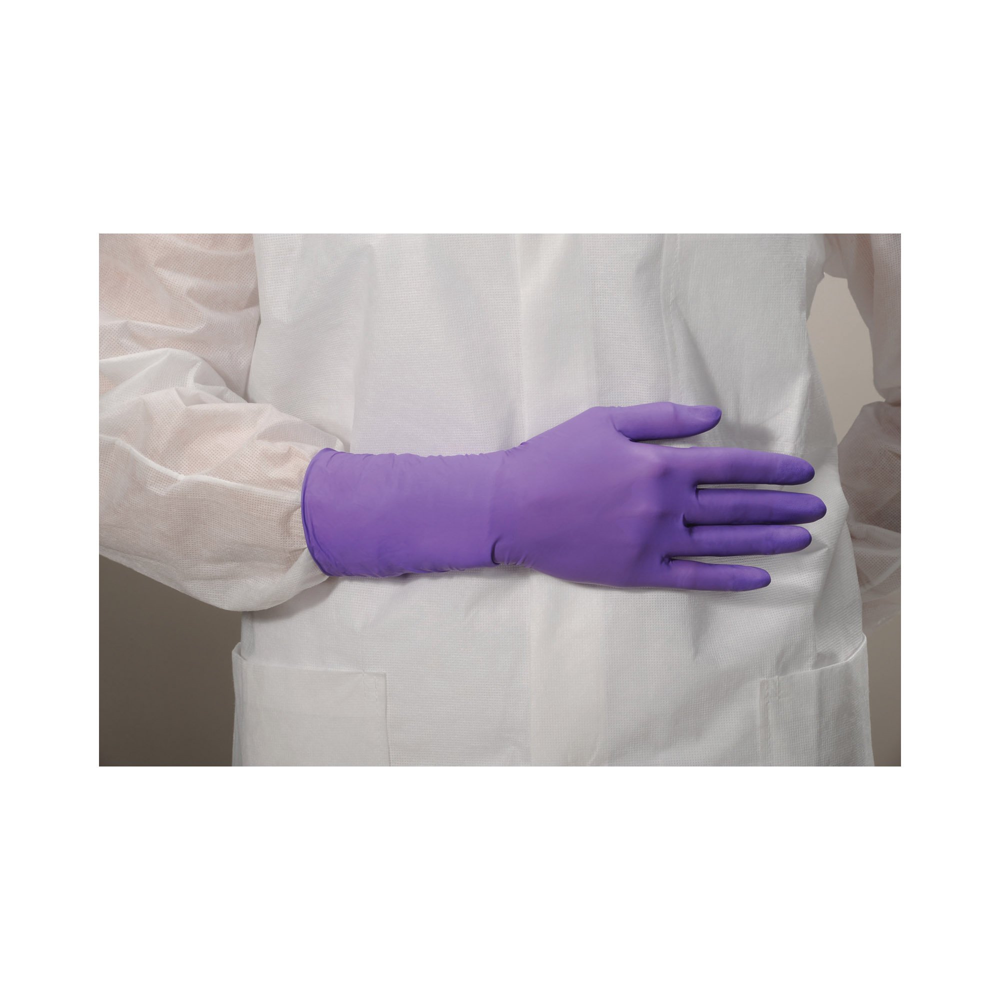 O&M Halyard Inc - 50604 Purple Nitrile-Xtra™ Extended Cuff Length Exam Glove