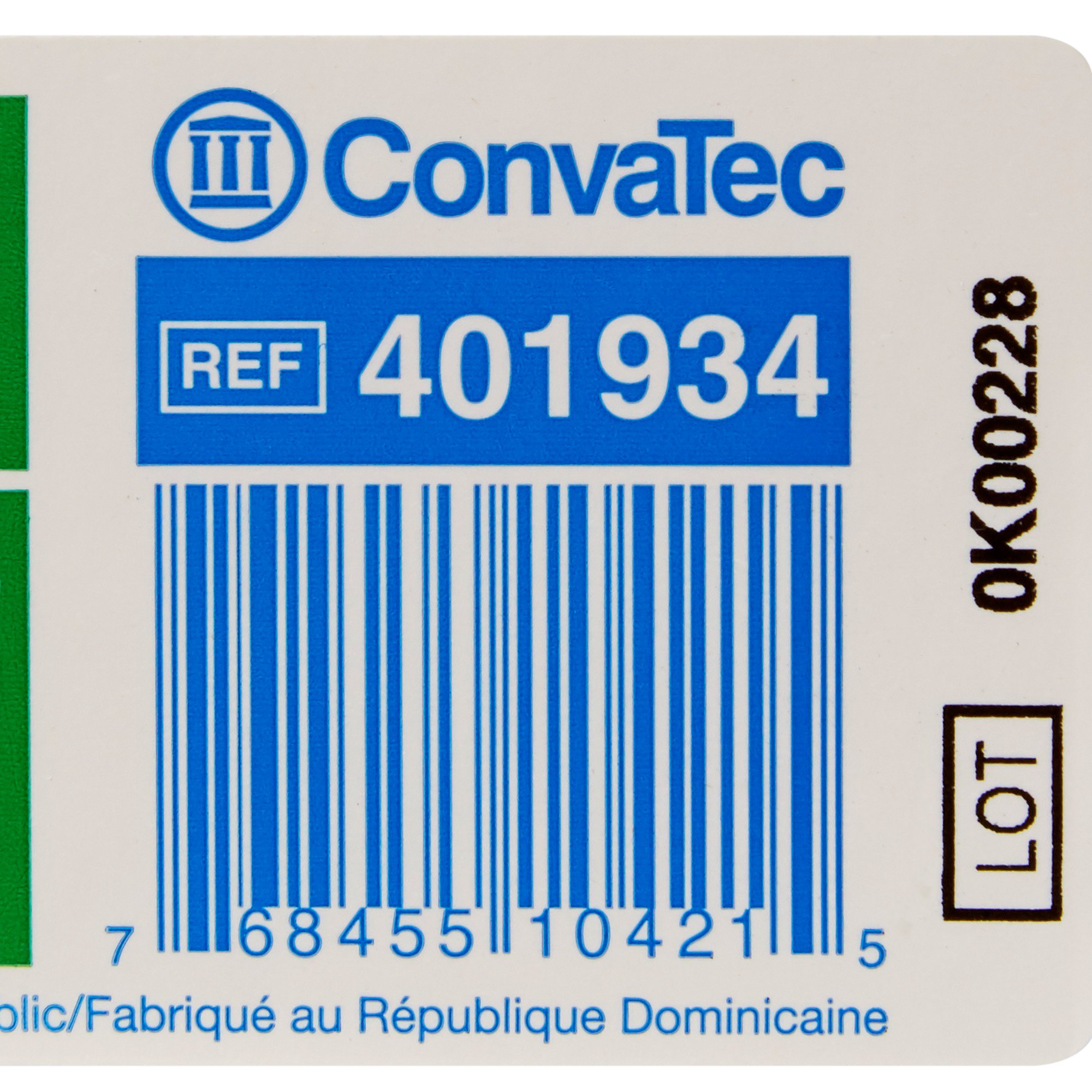 ConvaTec 401934 - Sur-Fit Natura® Opaque Colostomy Pouch, 12-Inch Length, 1¾ Inch Flange - 10/Box