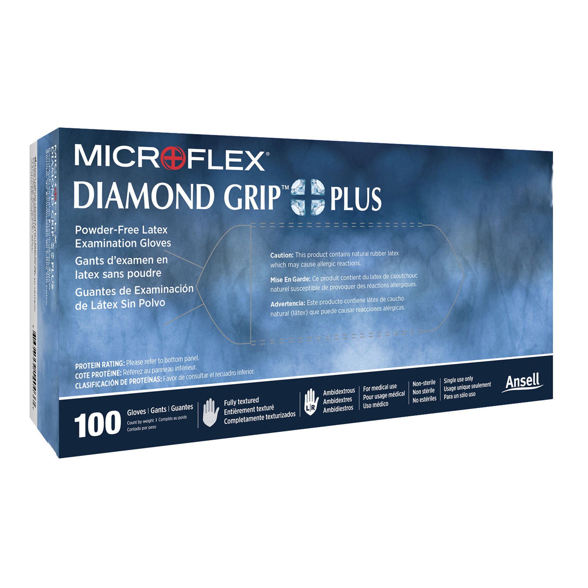 Microflex Medical - DGP-350-S Microflex® Diamond Grip Plus™ Latex Gloves