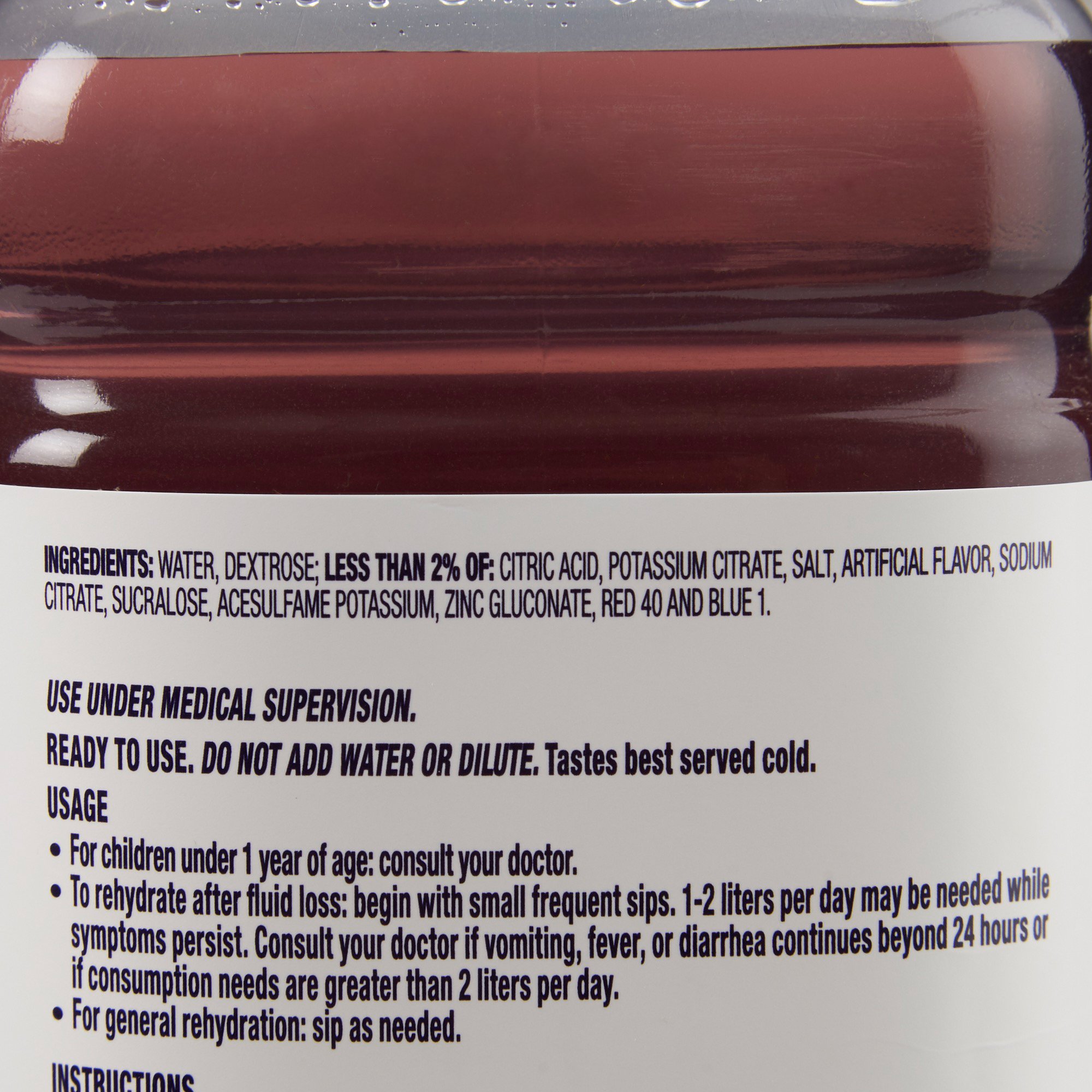 Abbott Nutrition 00240 - Pedialyte® Grape Electrolyte Solution, 1 Liter Bottle - 1/Each, 8/Case