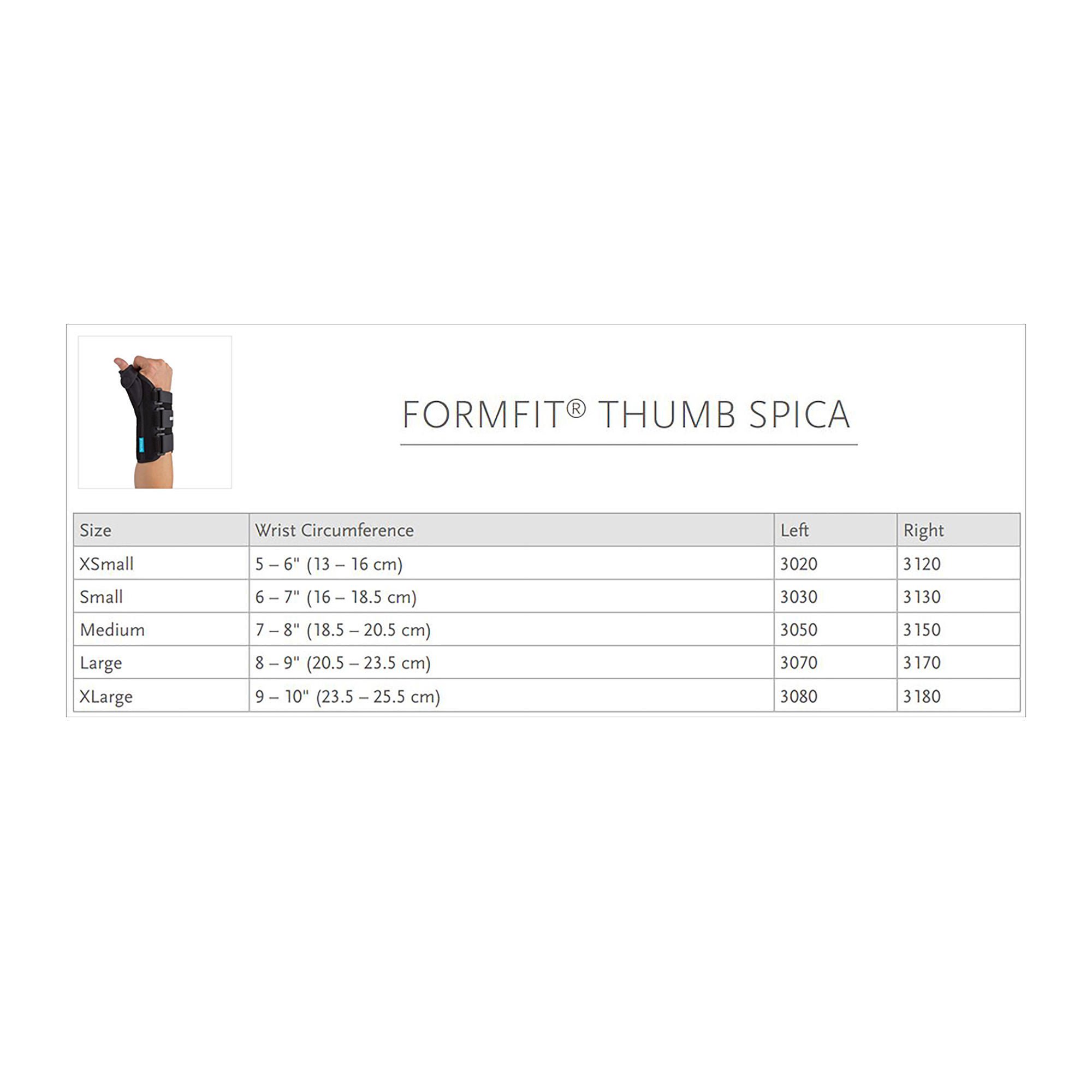 Ossur - 3020 Ossur Formfit® Left Thumb Spica Splint