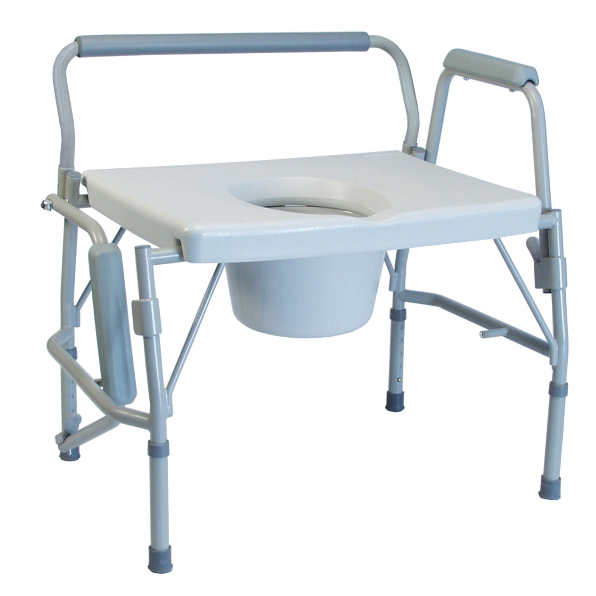Graham-Field - 6438A 3-in-1 Commode Chair Lumex® Imperial Collection Drop Arms Steel Frame Removable Backrest 25-1/2 Inch Seat Width 600 lbs. Weight Capacity
