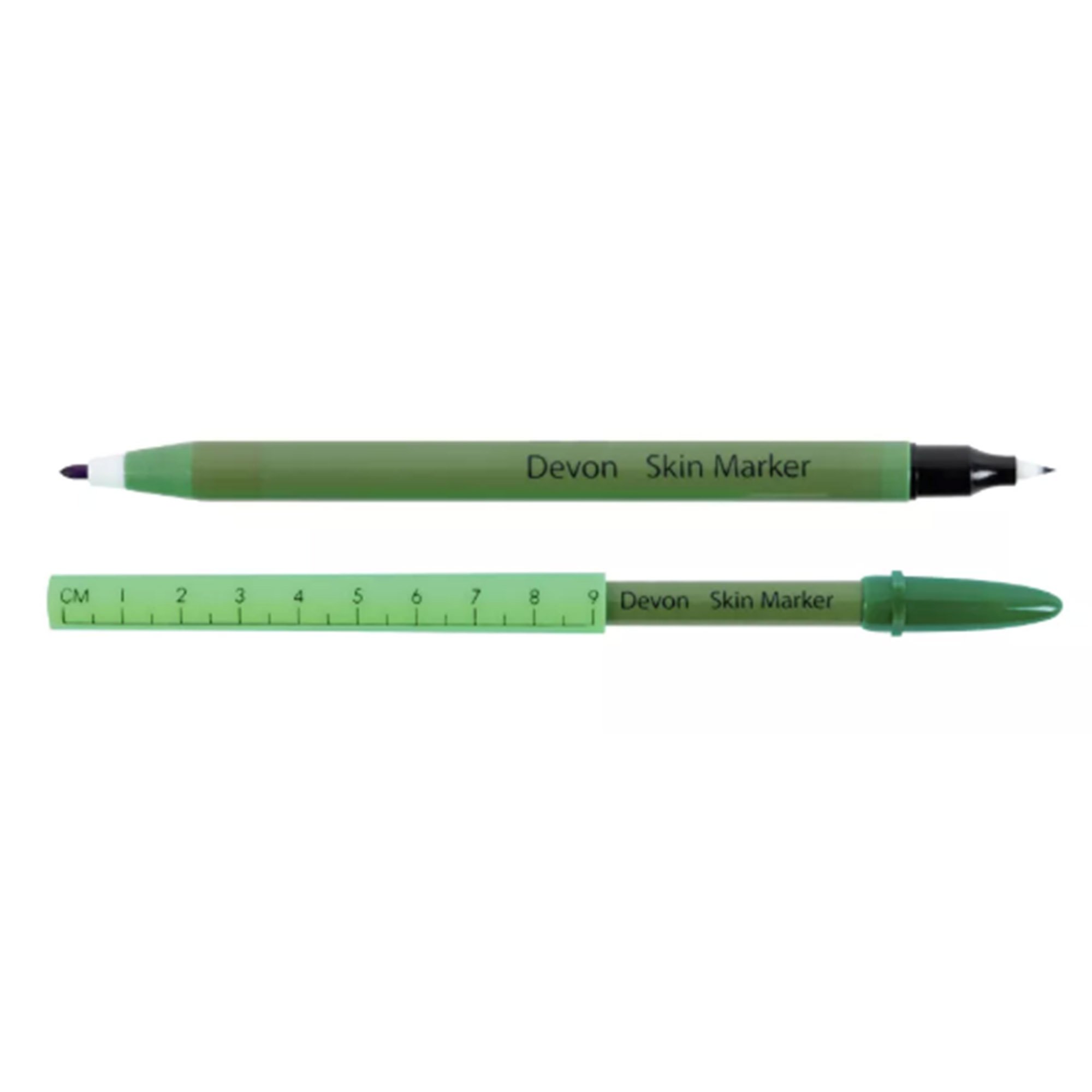 Cardinal 31145900 - Cardinal Health™ Devon™ Surgical Skin Marker with Ruler, Dual Tip - 1/Each, 25/Box, 100/Case