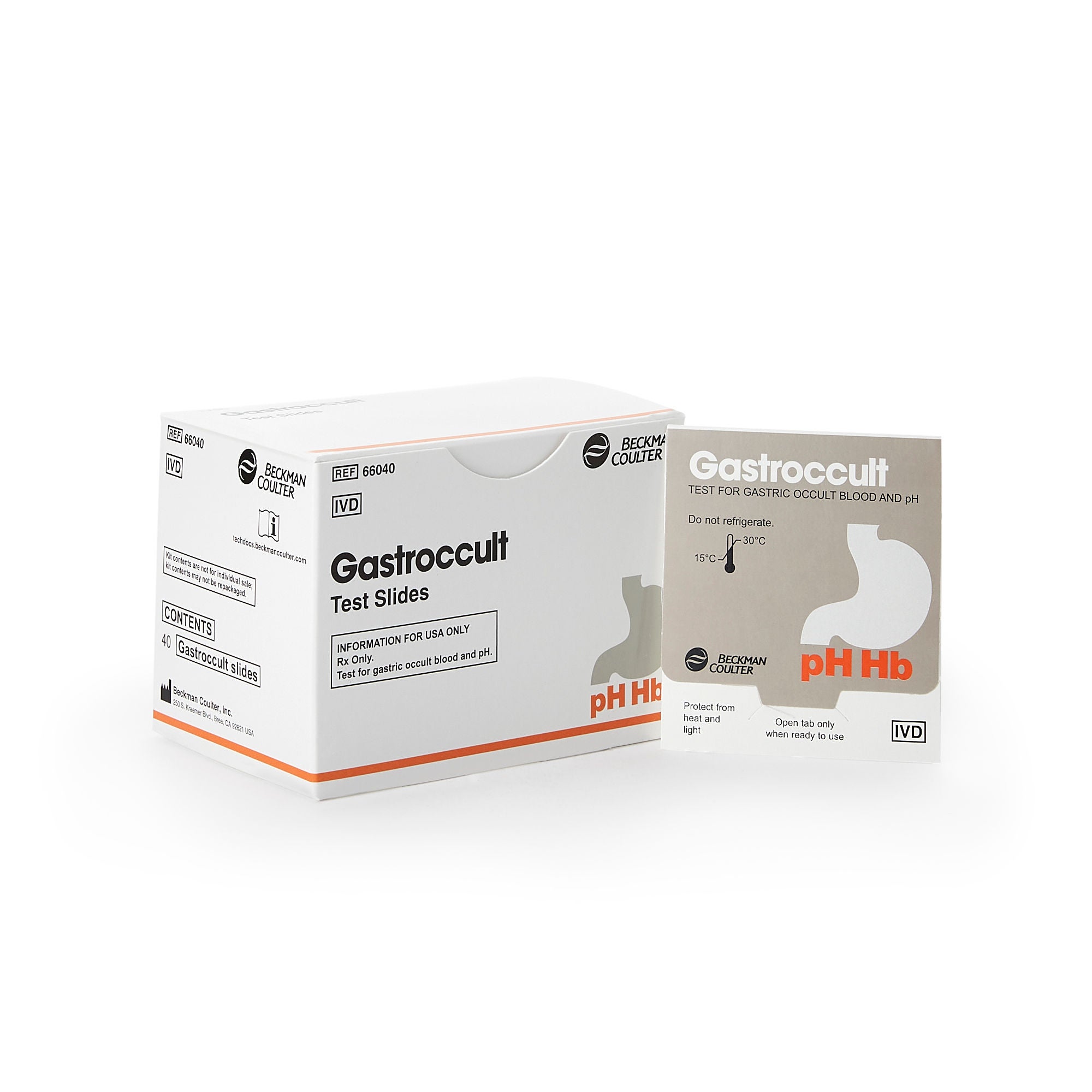 Hemocue - 66040A Cancer Screening Test Kit Gastroccult® Gastric Occult Blood and pH Test 40 Tests CLIA Waived