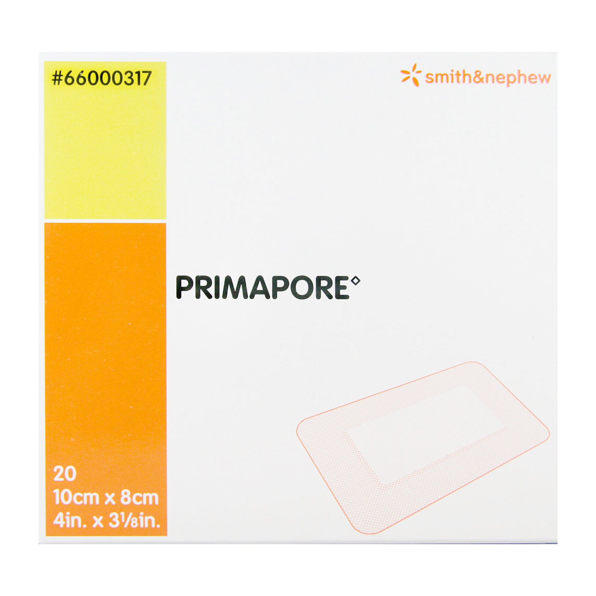 Smith & Nephew - 66000317 Primapore Adhesive Dressing