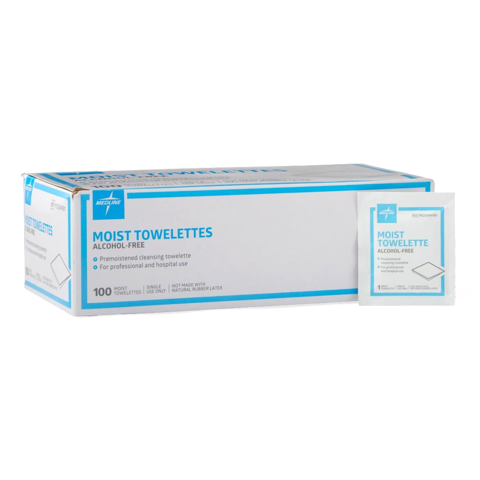 Medline - MDS094181 Antiseptic Skin Towelette Med Nap Individual Packet Scented 100 Count