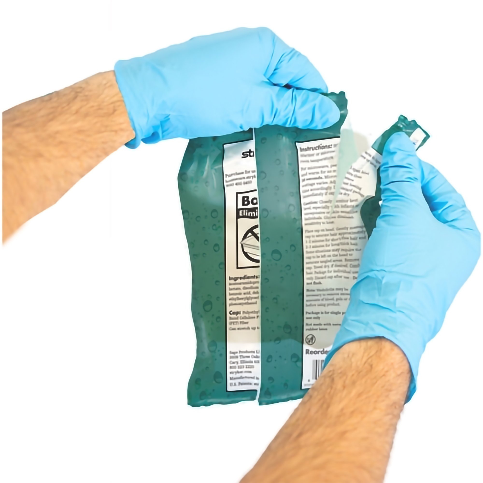 Sage Products 7909 - Comfort® Rinse-Free Shampoo Cap, Powder Scent - 1/Each, 40/Case