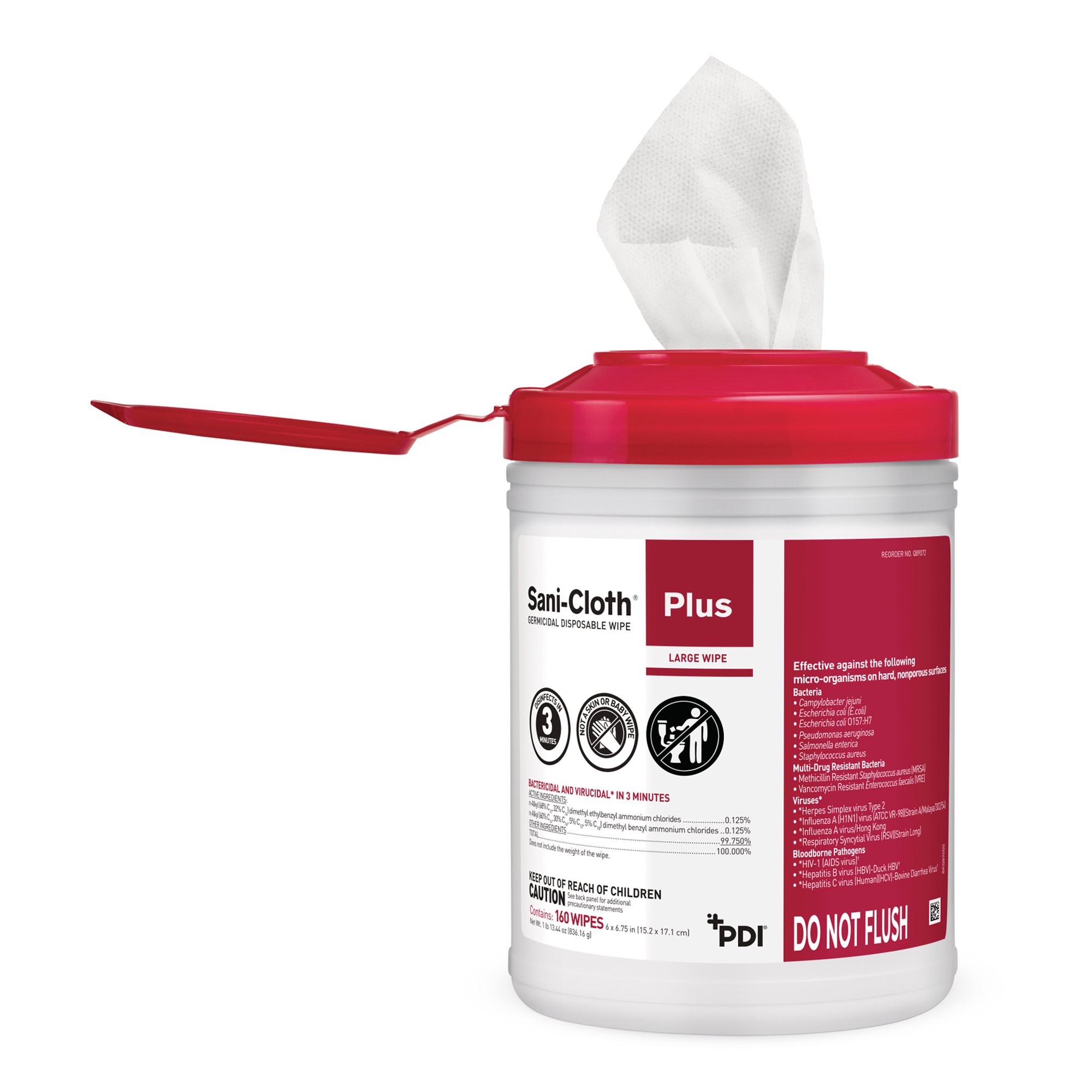 Sani-Cloth Plus Surface Disinfectant Cleaner Q89072 by Professional Disposables