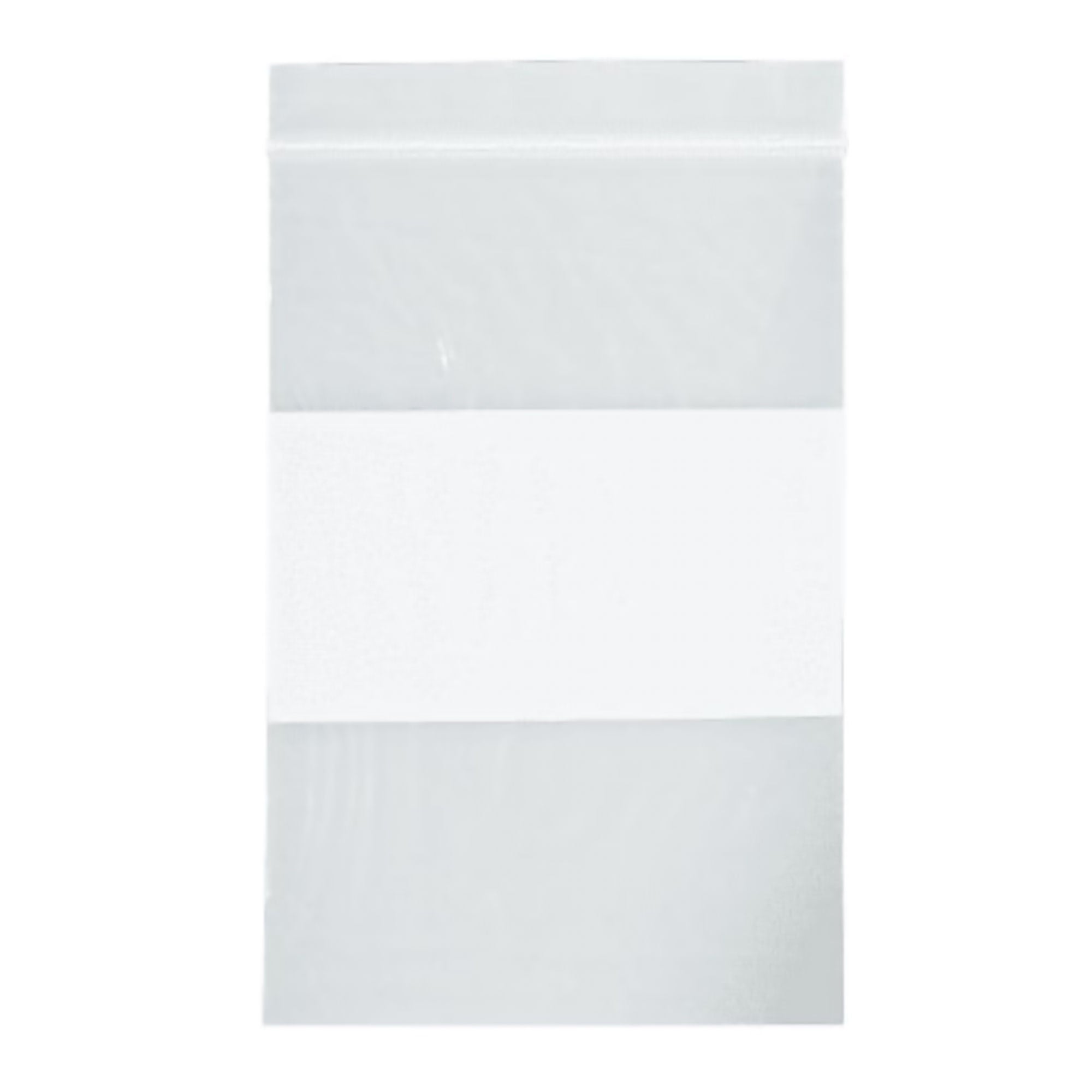 ASP Global LLC - B16 Reclosable Bag 6 X 9 Inch Plastic Clear / White Block Zipper Closure