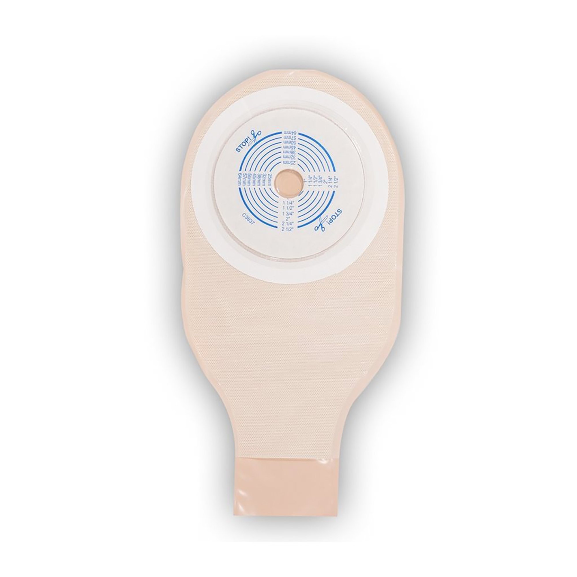 ConvaTec 400598 - ActiveLife® One-Piece Transparent Colostomy Pouch, Cut to Fit Stomas 19 – 64 mm - 10/Box