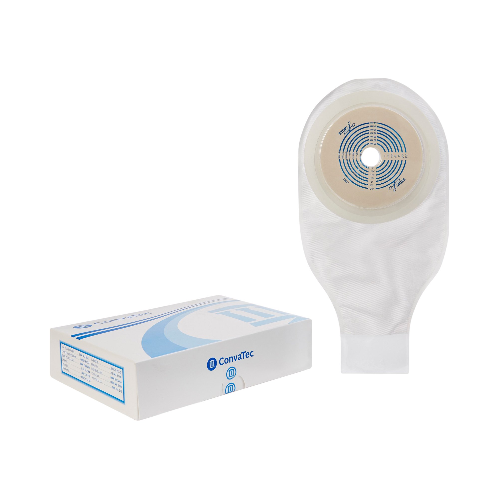 ConvaTec - 400598 ActiveLife® One-Piece Transparent Colostomy Pouch