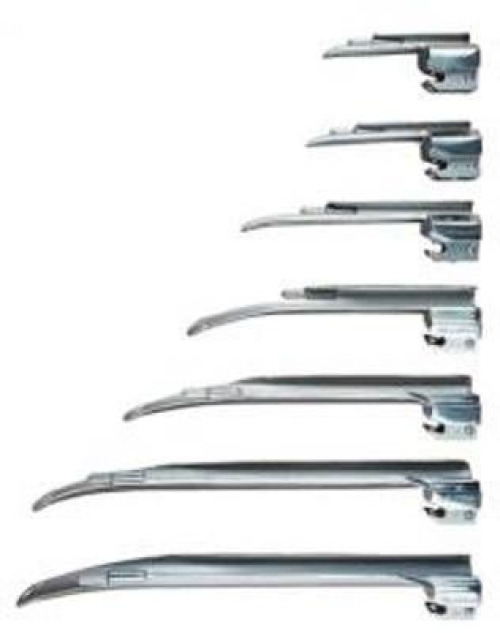 Sun Med - 5-5062-03 Laryngoscope Blade Airlife® Miller Type Conventional Light Universal NonSterile